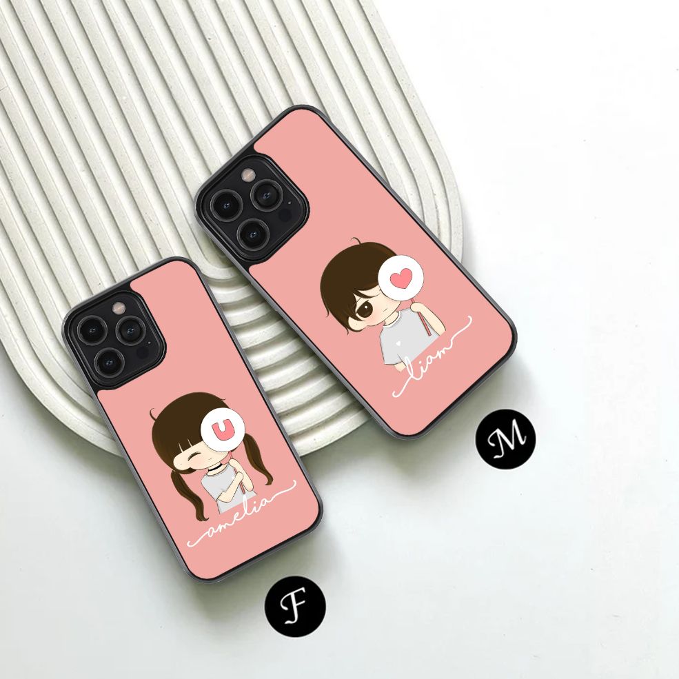 Lollipop Love Notes Couple Glass Case
