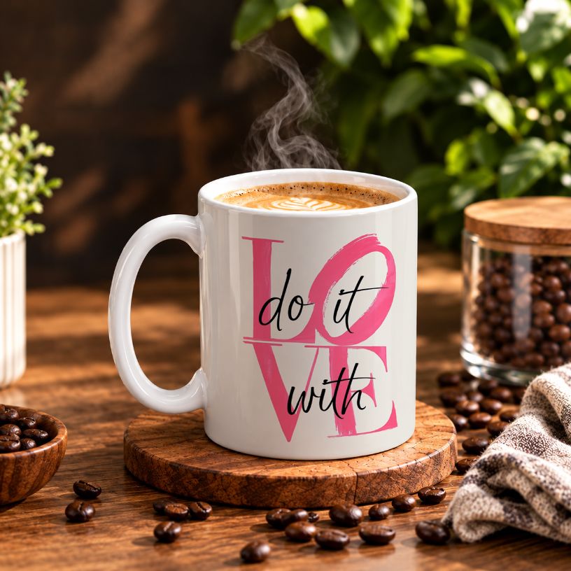Love Motivational Quote Coffee Mug