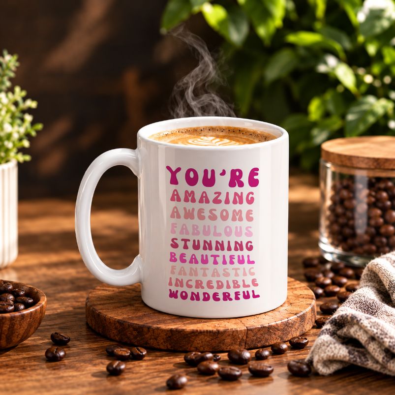 Affirmations Typography Coffee Mug