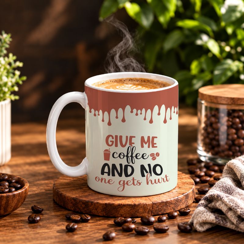 Humorous Caffeine Quote Coffee Mug
