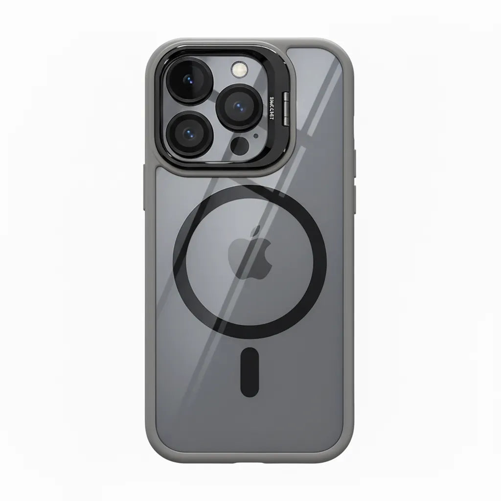 Magnetic Transparent Magsafe Bracket Glass Lens Protection case
