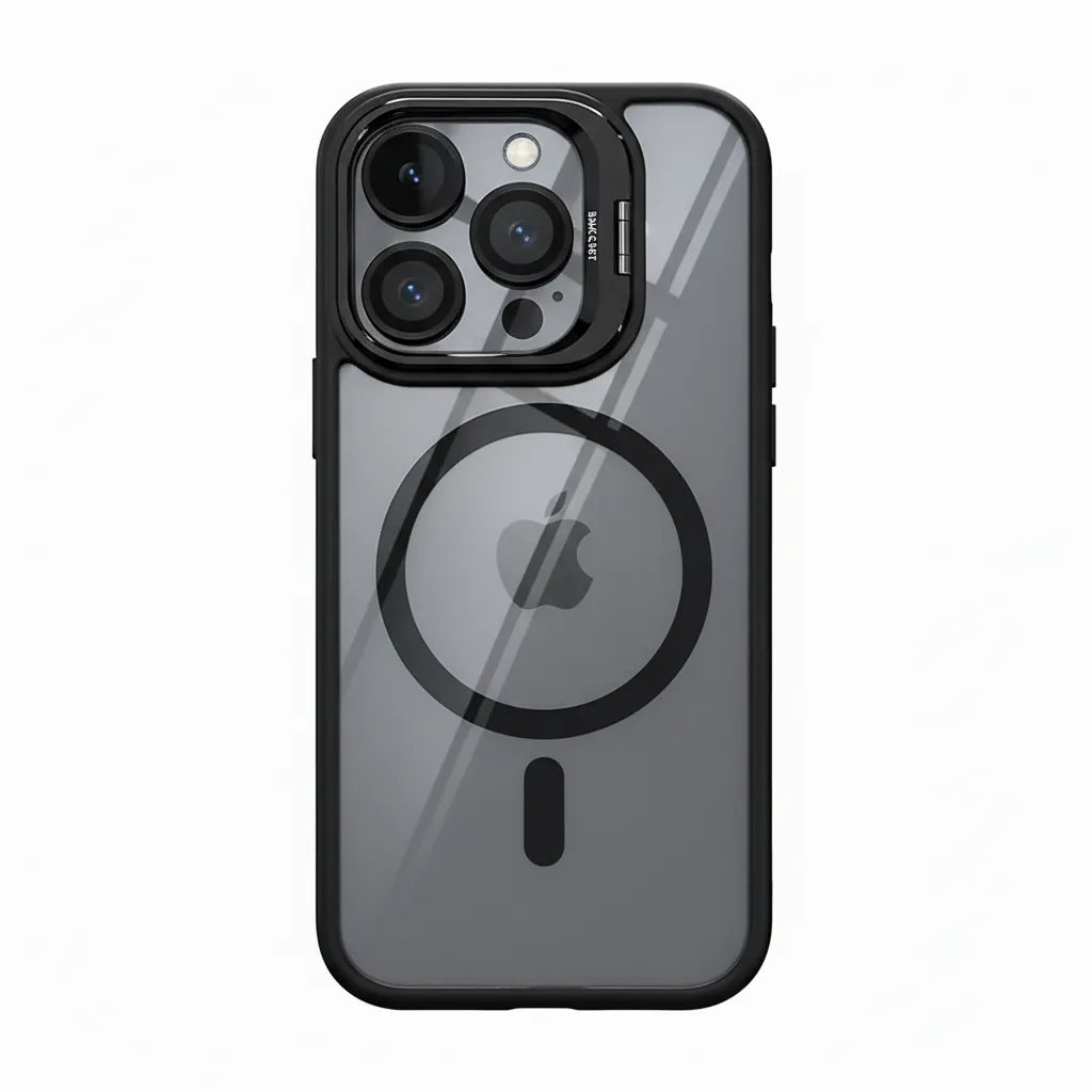 Magnetic Transparent Magsafe Bracket Glass Lens Protection case