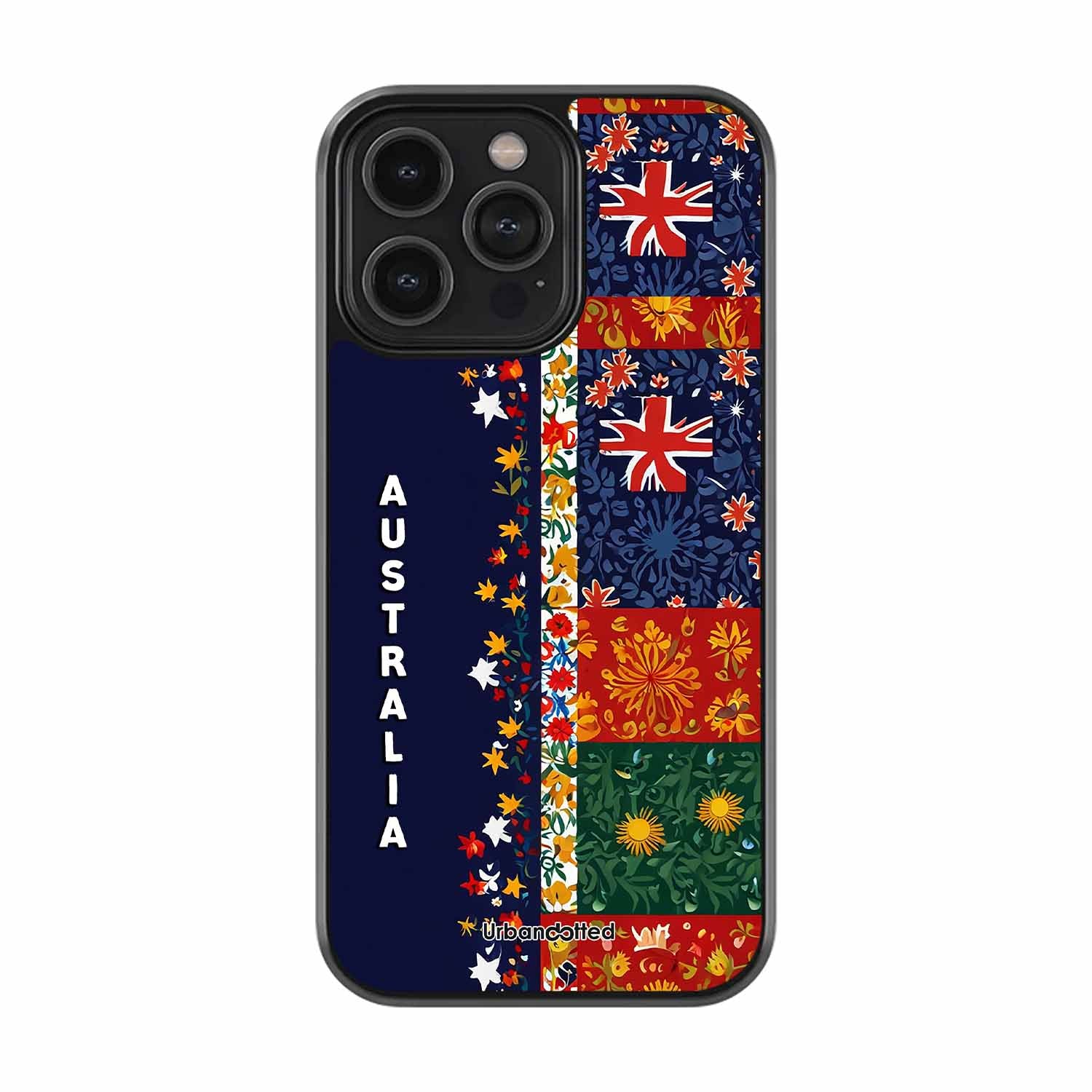 Australian National Pride Glass Case For iPhone 16 Pro