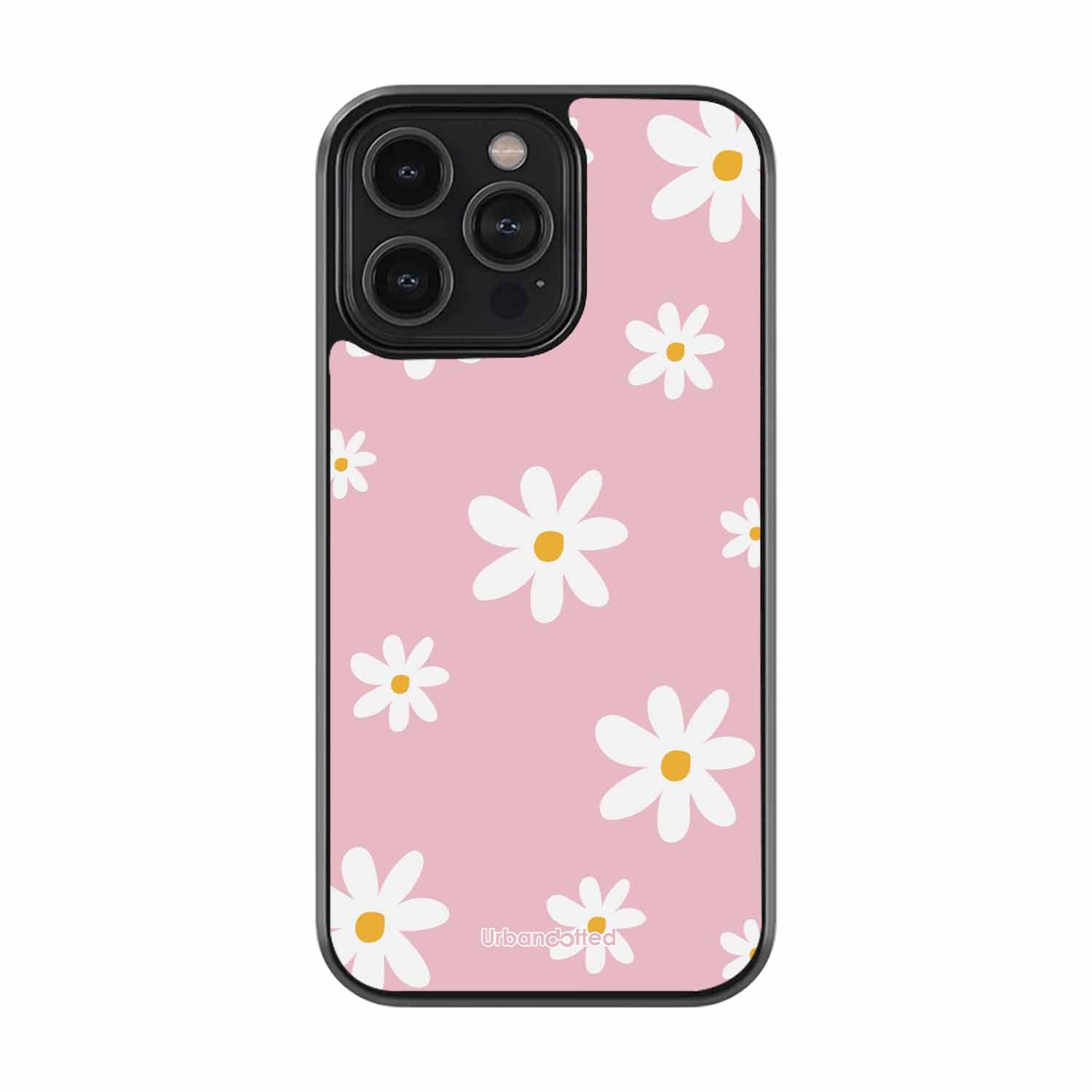 Pink Daisy Delight Glass Case For iPhone 13 Pro