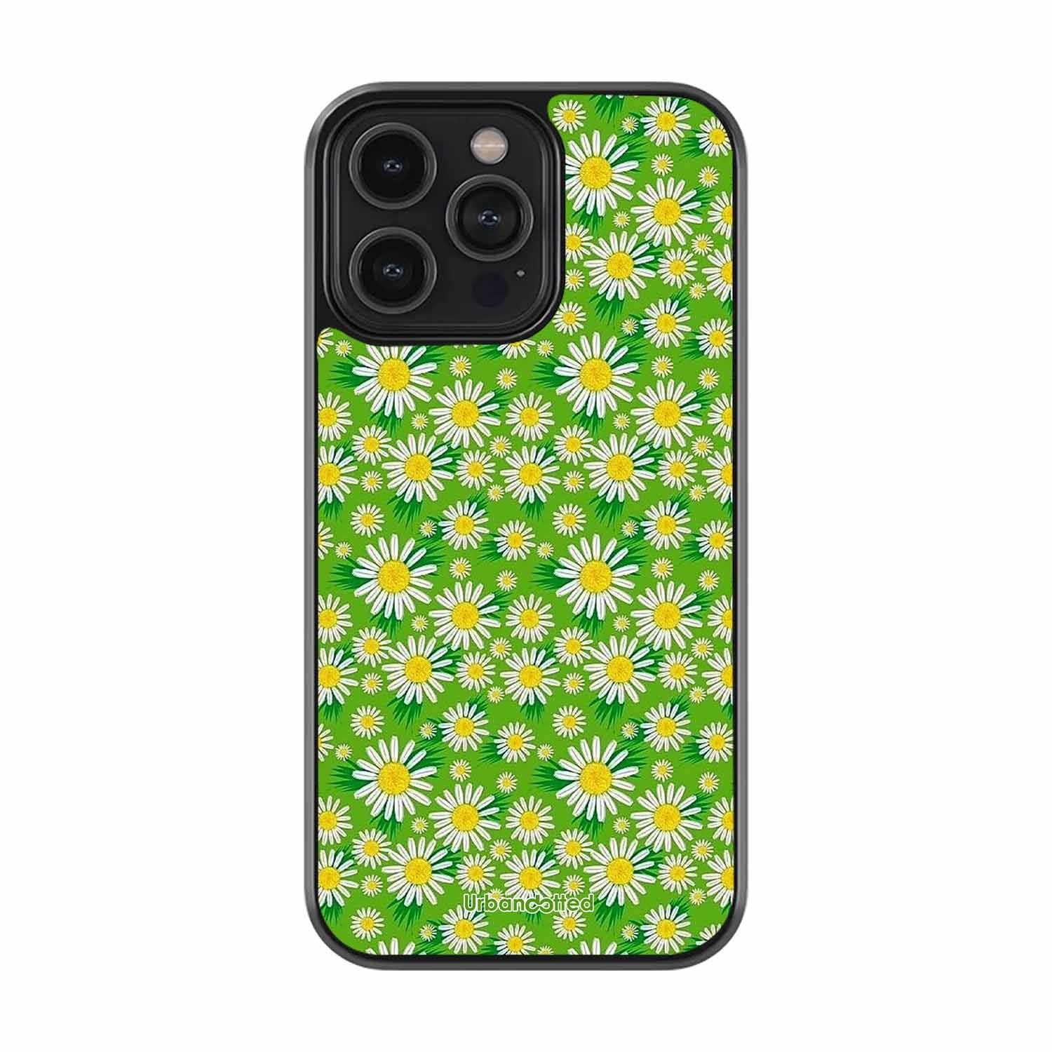 Cheerful Daisy Glass Case For iPhone 13 Pro