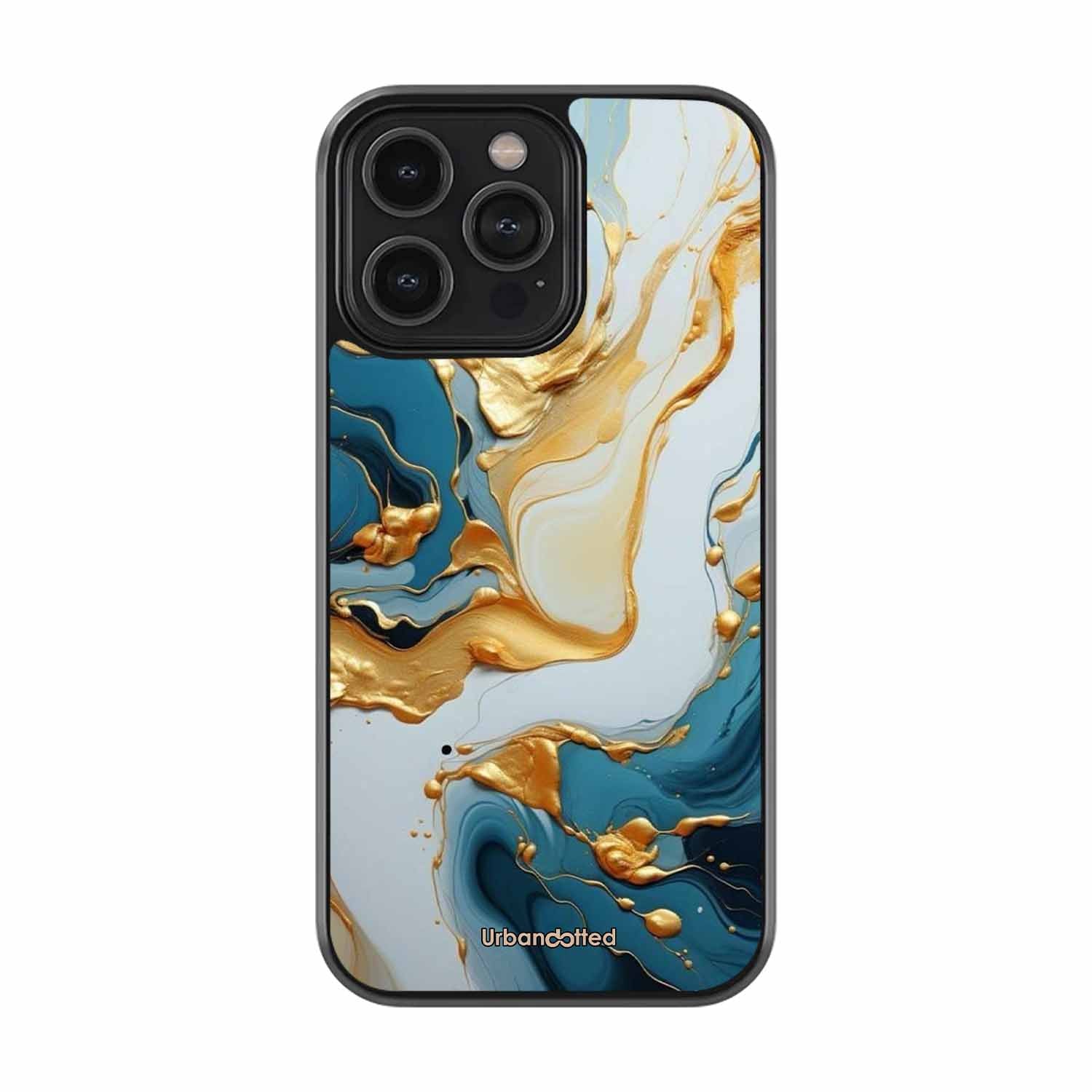 Luxurious Marble Effect Glass Case For iPhone 14 Pro Max