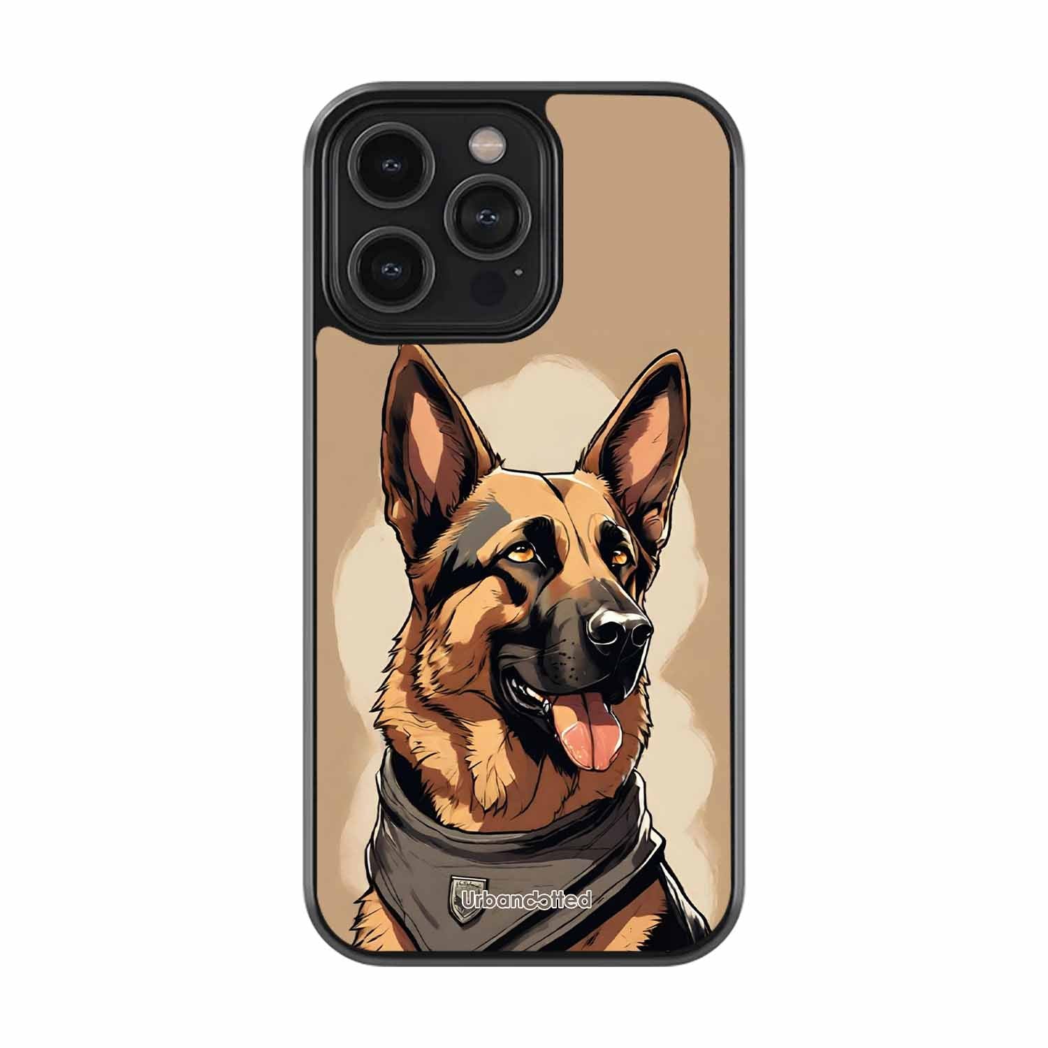 German Shepherd Portrait Glass Case For iPhone 12 Pro Max