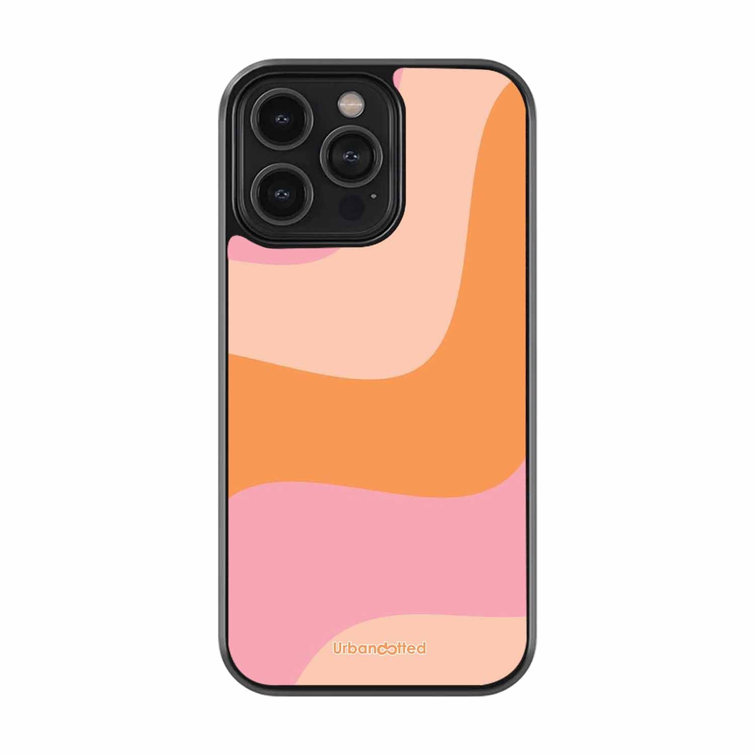 Soft Swirling Stripes Glass Case For iPhone 13 Pro