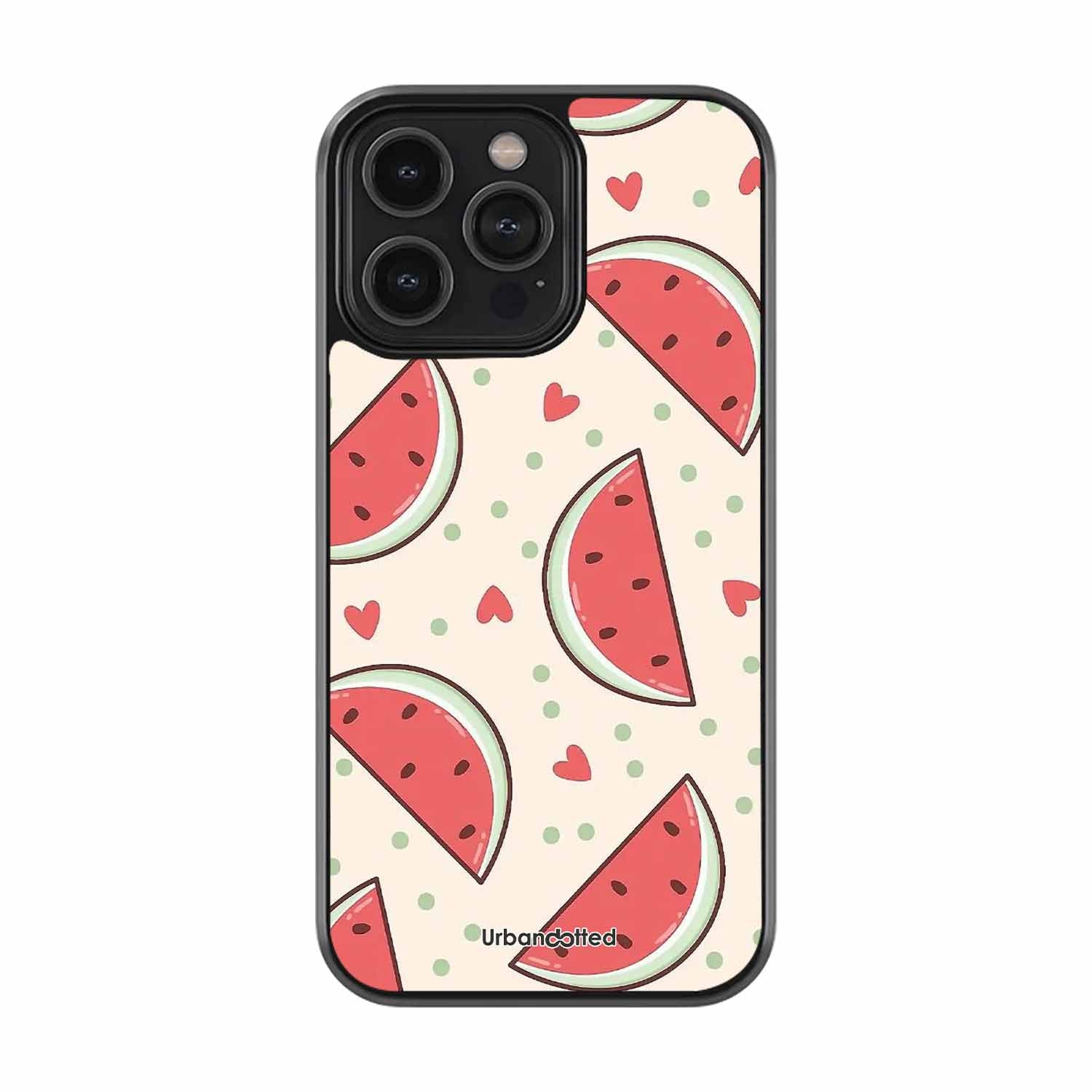 Watermelon Slice Fun Glass Case For iPhone 13 Pro