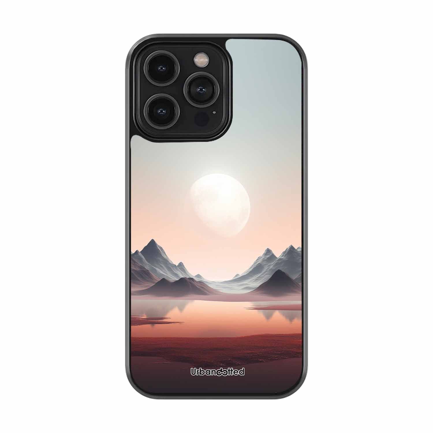 Tranquil Landscape Reflection Glass Case For iPhone 13 Pro