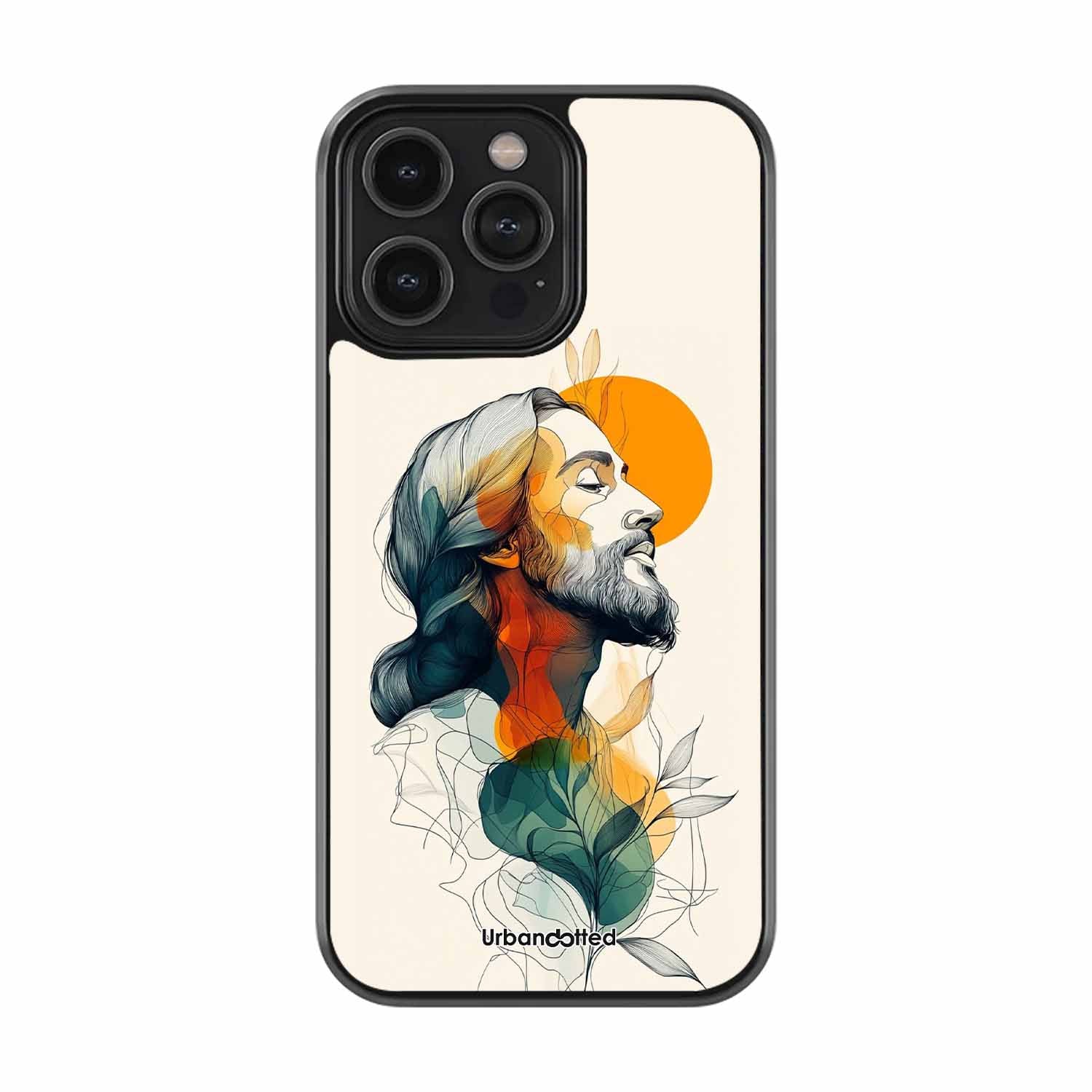 Jesus in Profile Prayer Glass Case For iPhone 12 Pro
