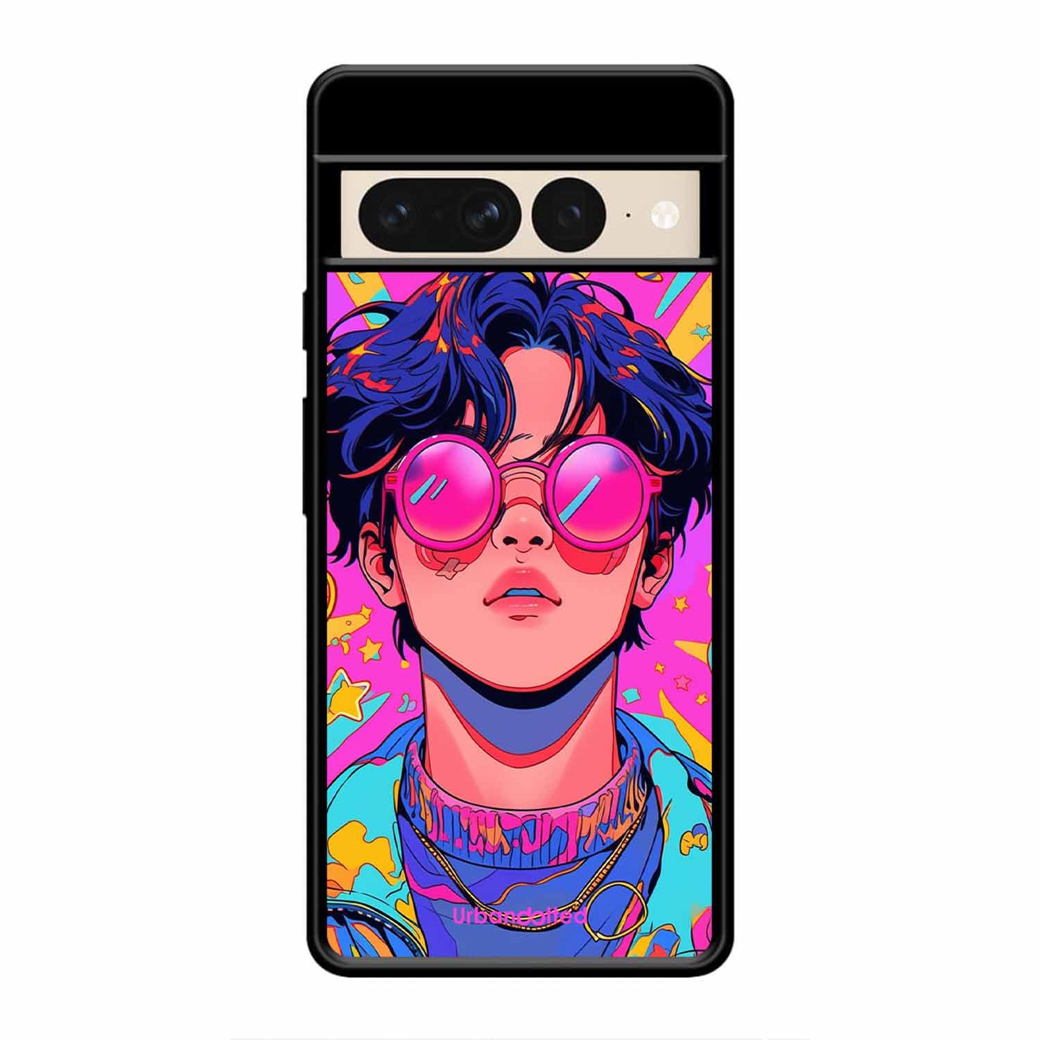Neon Vibes Portrait Glass Case For Google Pixel 7 Pro