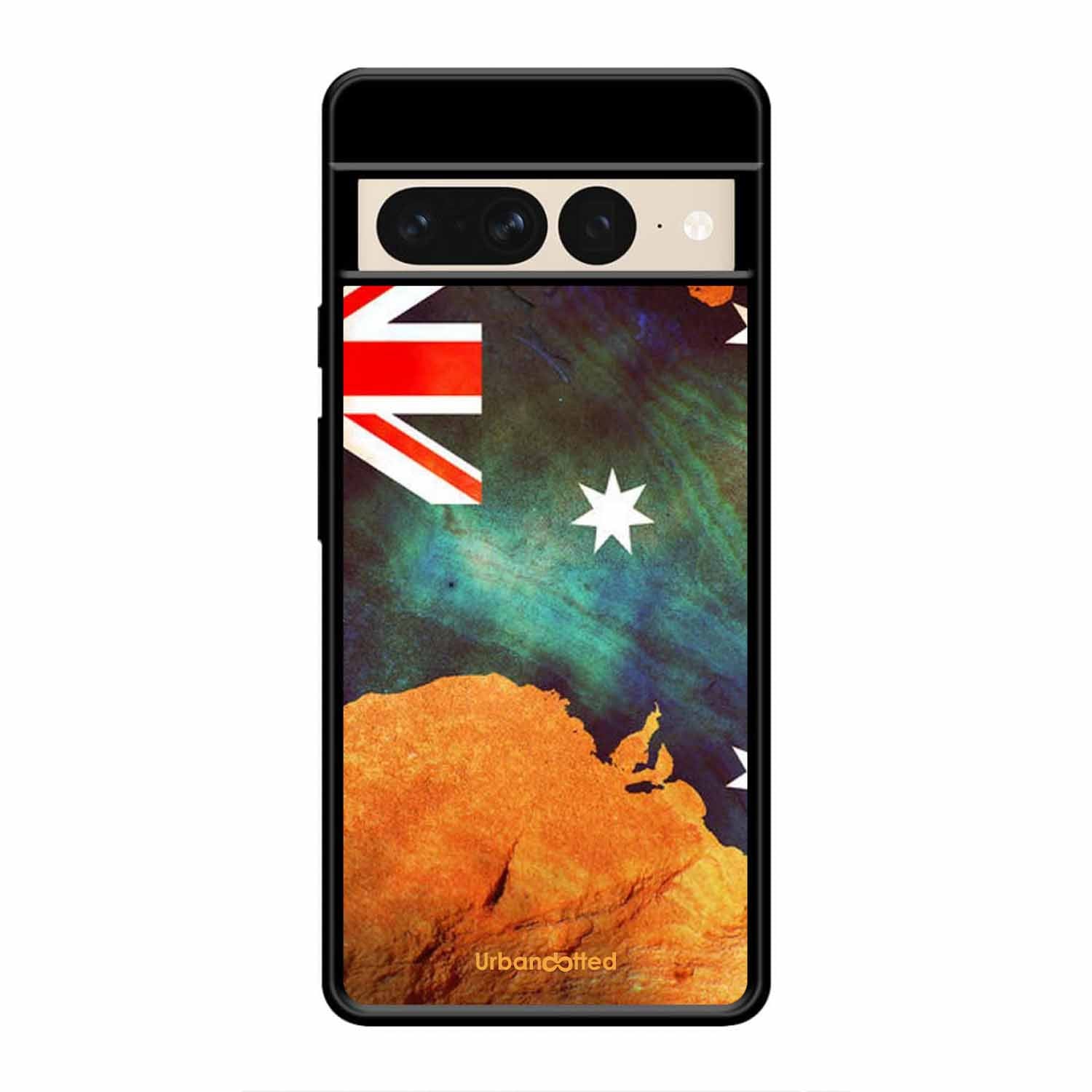 Australian Flag Map Glass Case For Google Pixel 7 Pro