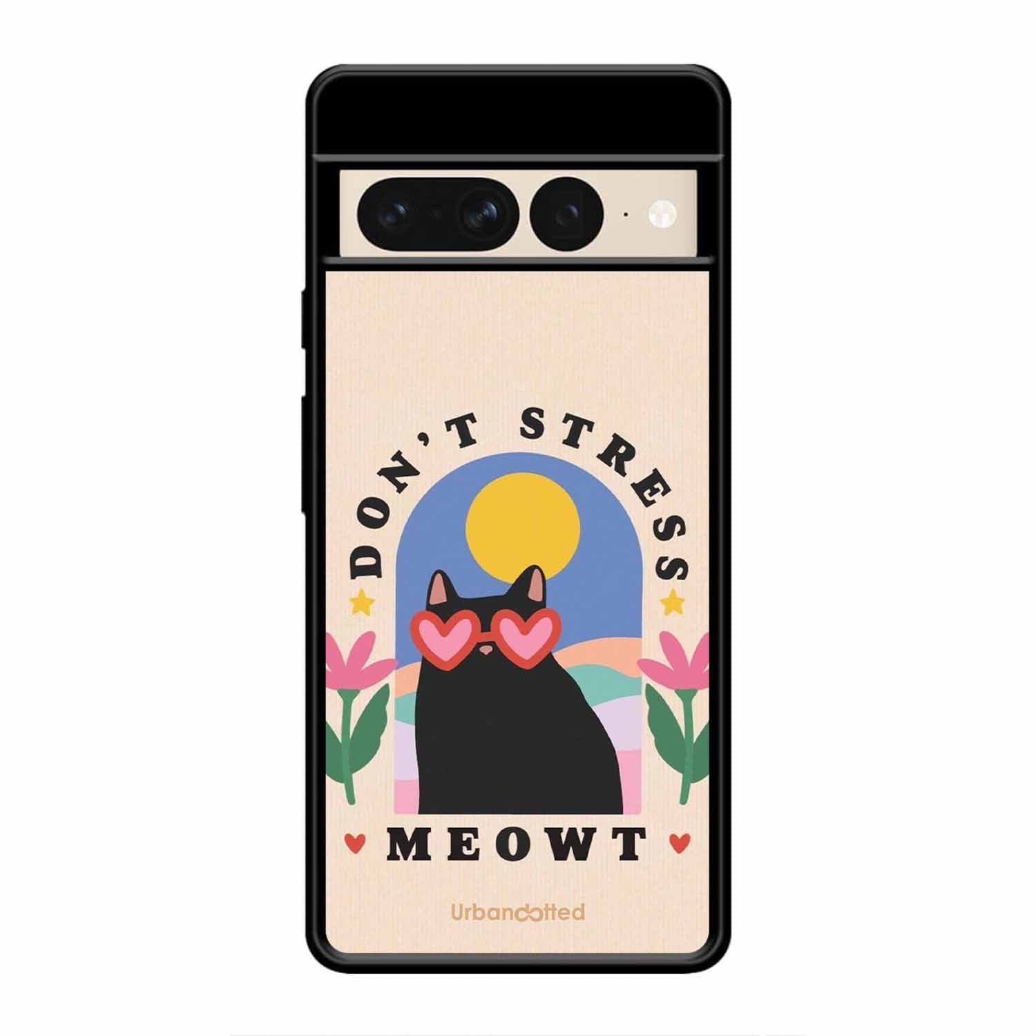 Don't Stress Meowt Glass Case For Google Pixel 7 Pro