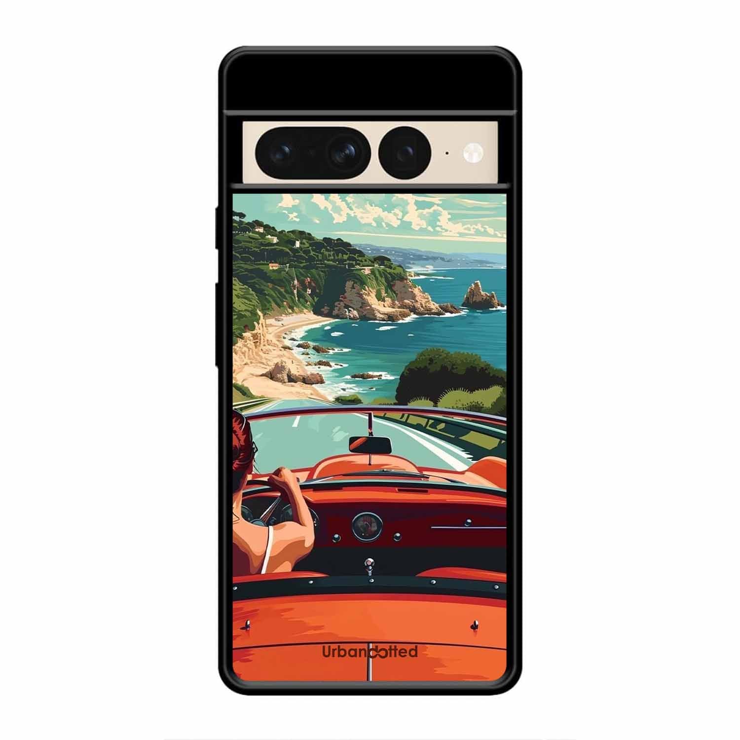 Ocean Breeze Road Trip Glass Case For Google Pixel 7 Pro