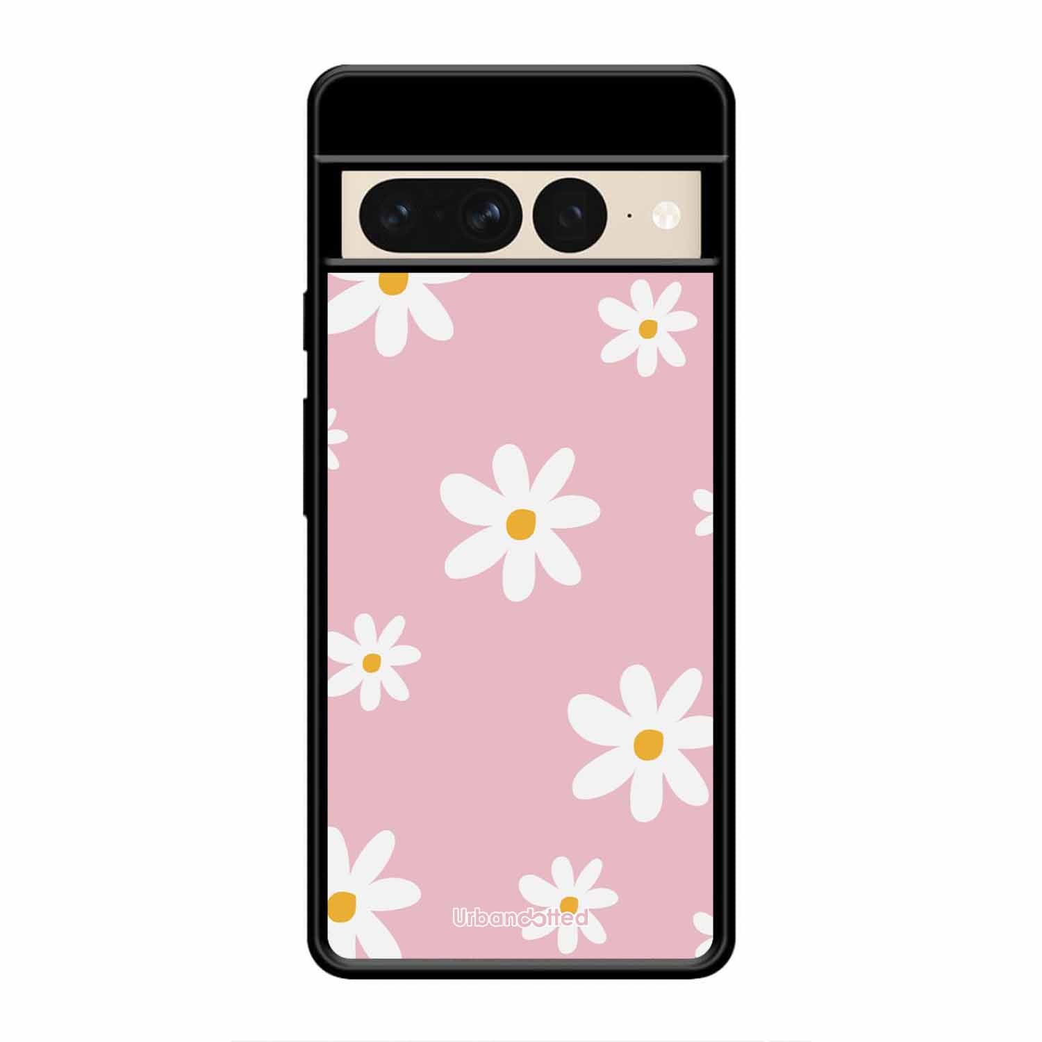 Pink Daisy Delight Glass Case For Google Pixel 7 Pro