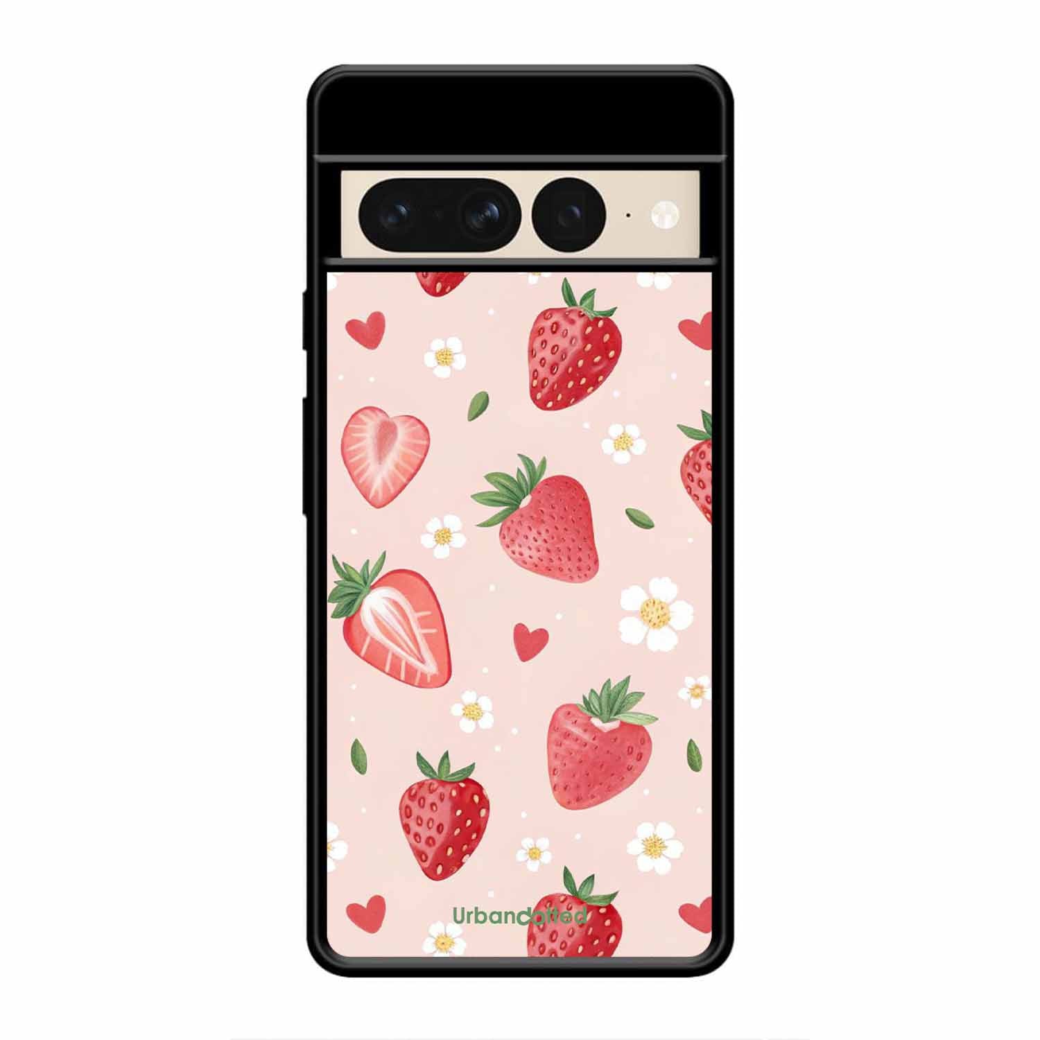 Strawberry Sweetheart Glass Case For Google Pixel 7 Pro