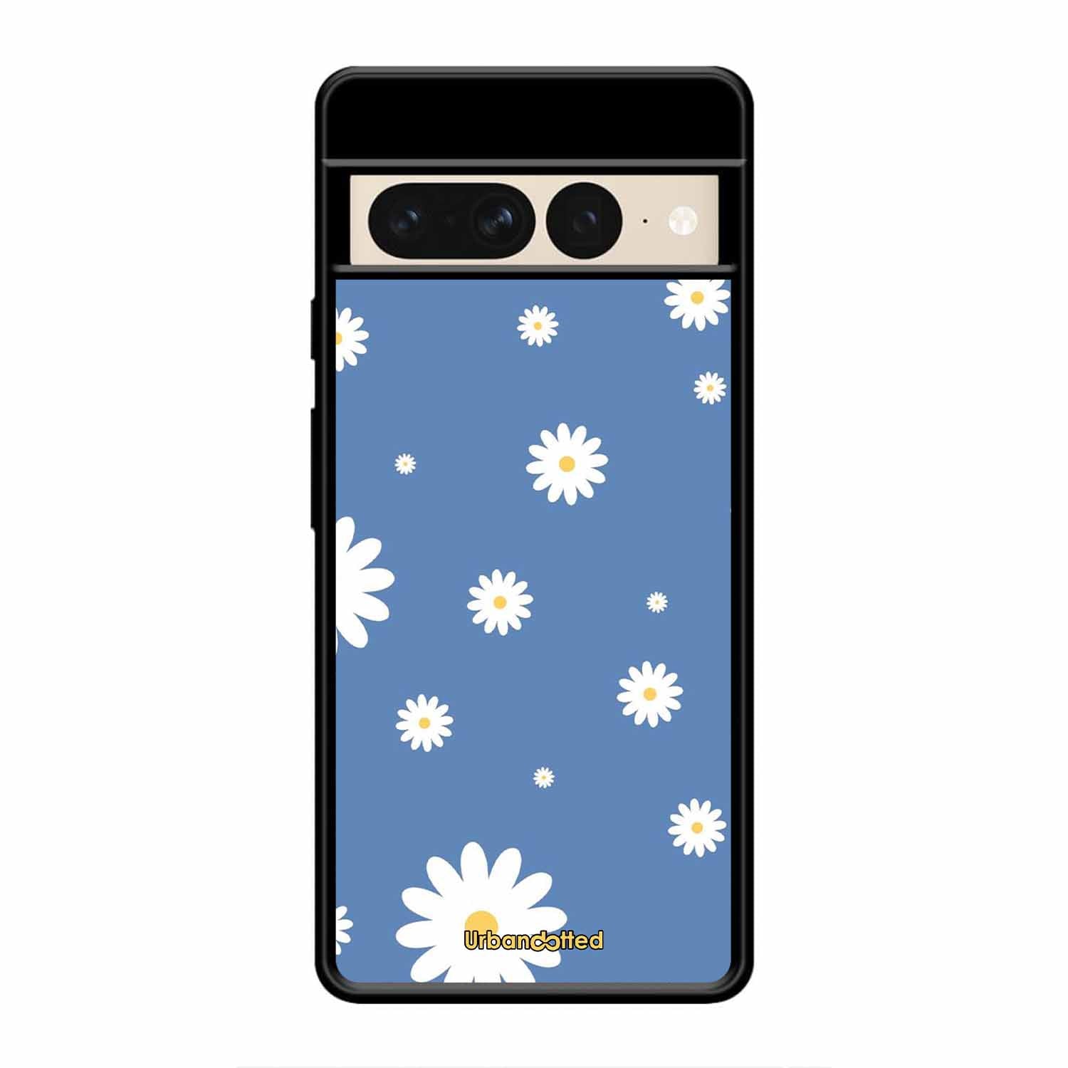 Blue Daisy Meadow Glass Case For Google Pixel 7 Pro
