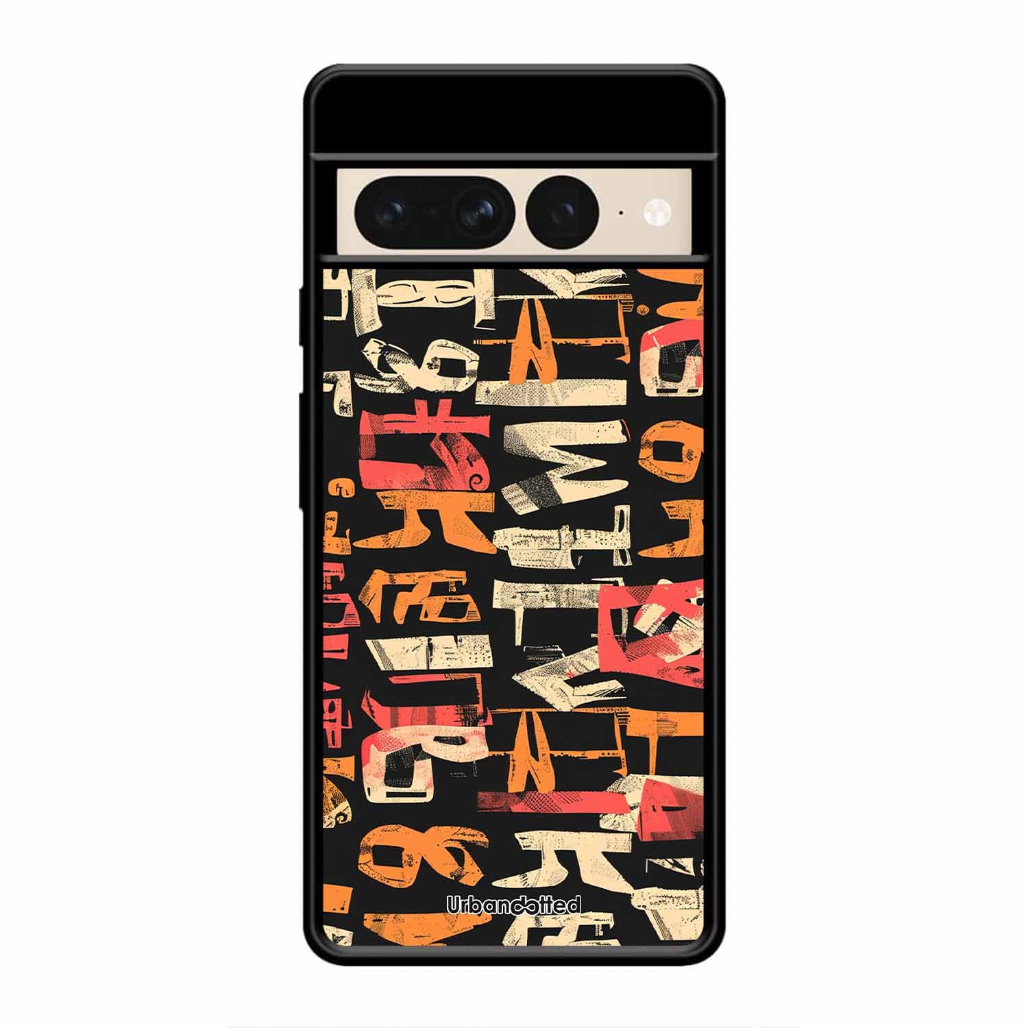 Mixed Typography Design Glass Case For Google Pixel 7 Pro