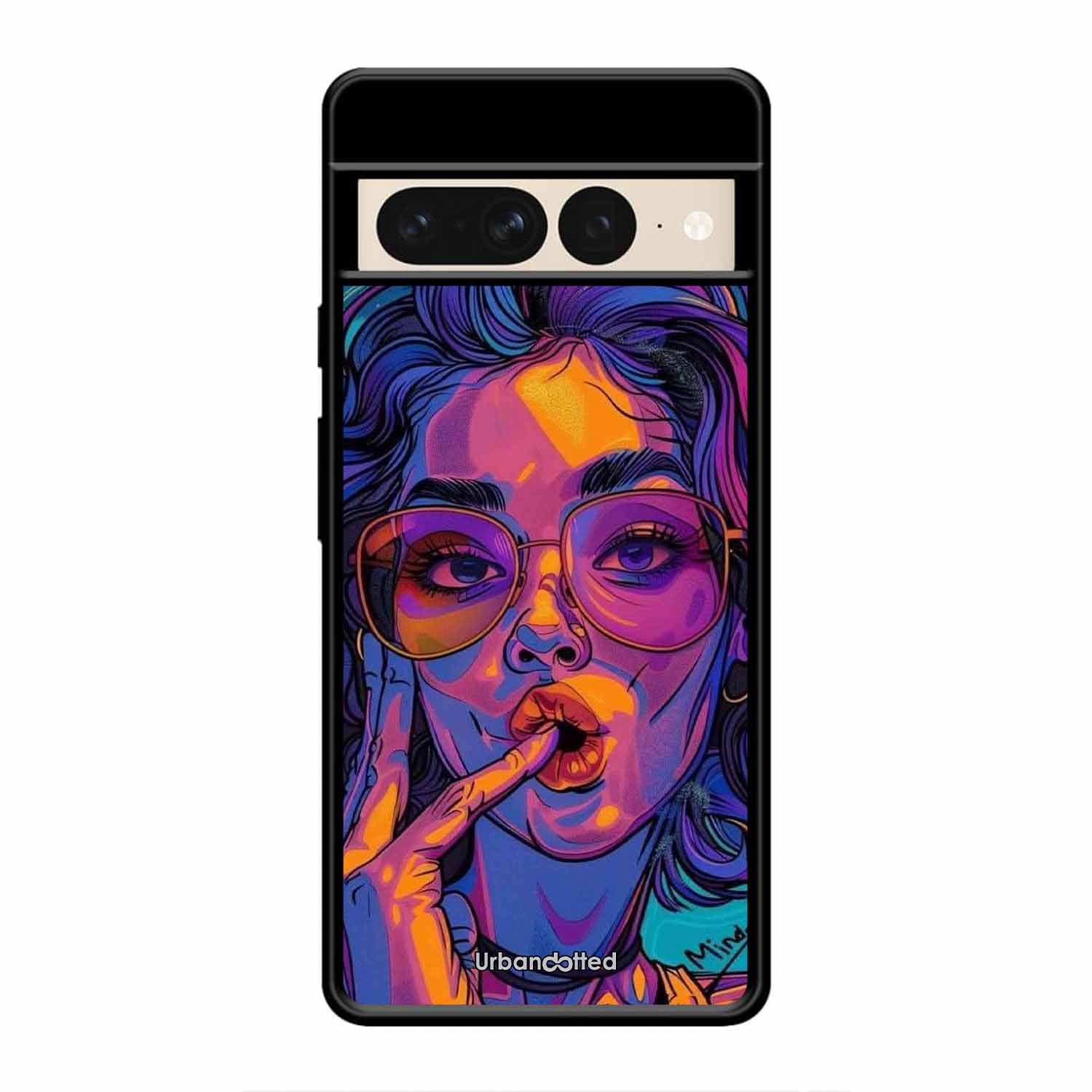 Vibrant Pop Art Girl Glass Case For Google Pixel 7 Pro