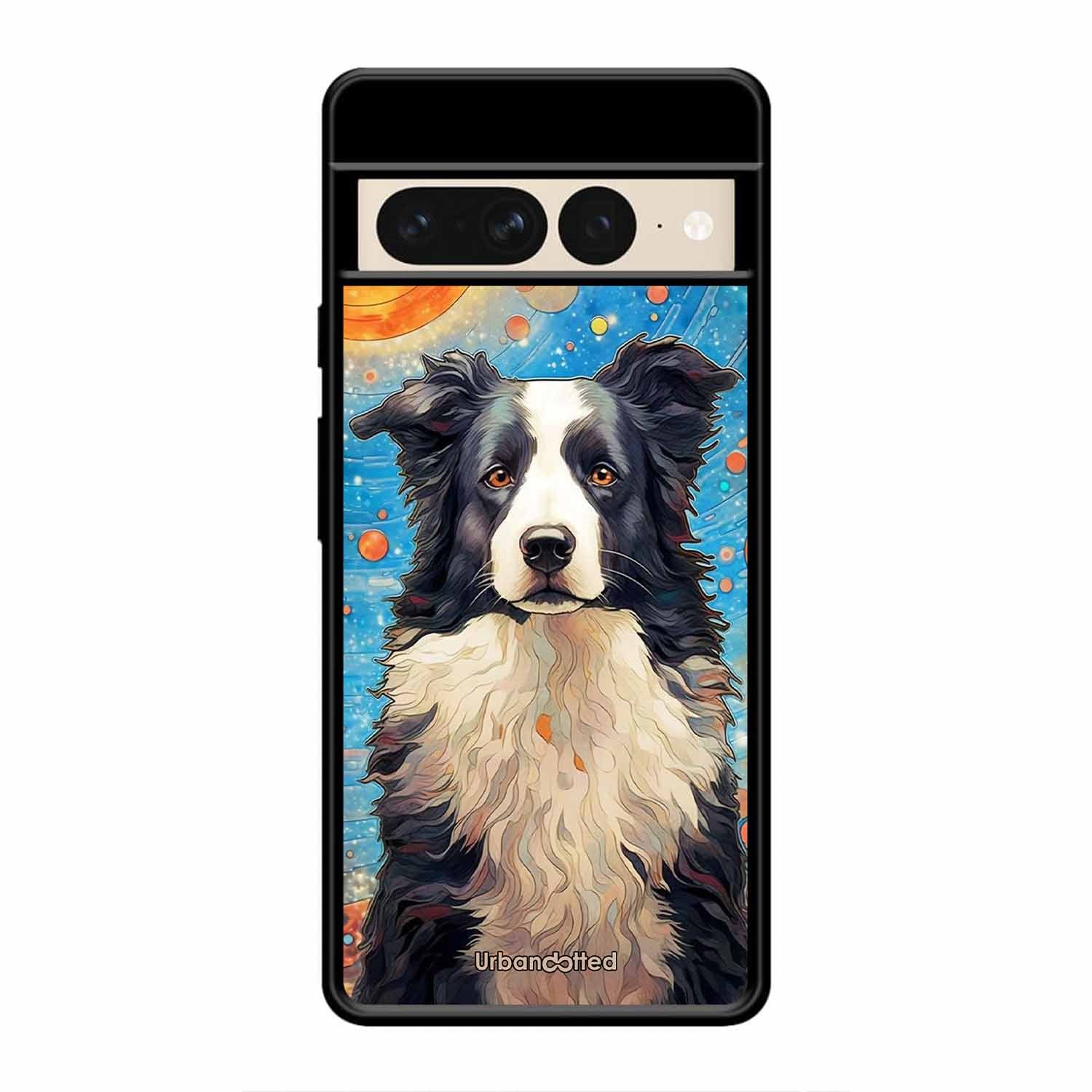 Artistic Dog Illustration Glass Case For Google Pixel 7 Pro
