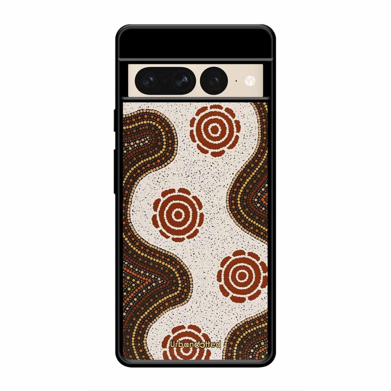 Aboriginal Dot Art Flow Glass Case For Google Pixel 7 Pro