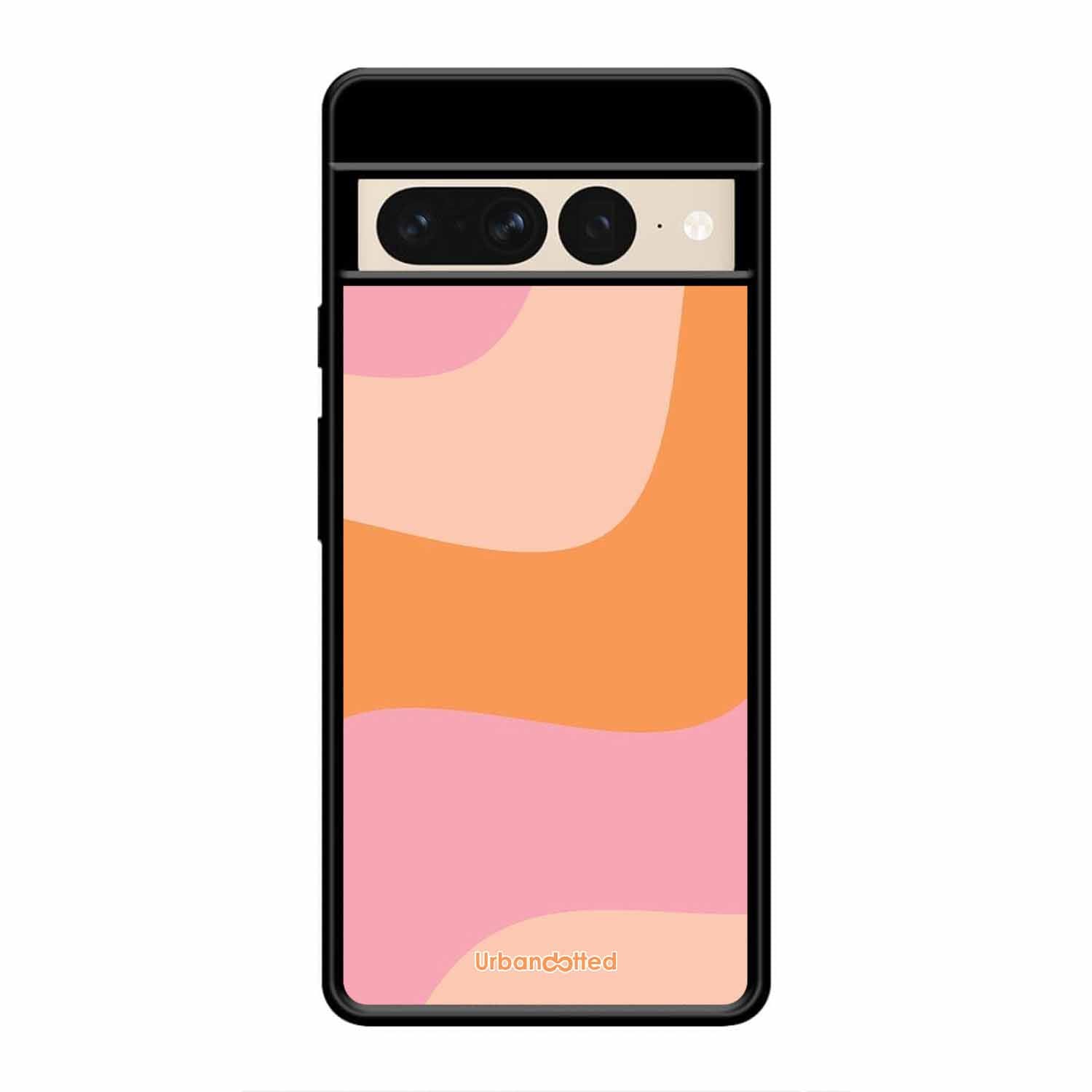 Soft Swirling Stripes Glass Case For Google Pixel 7 Pro