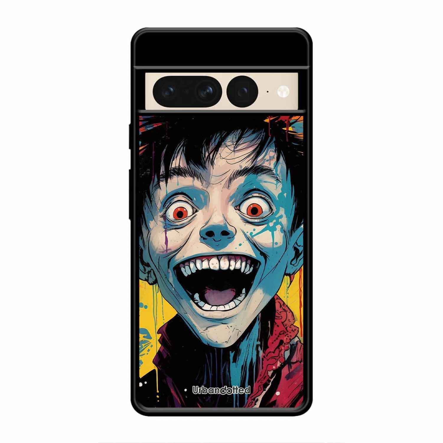 Distorted Joy Illustration Glass Case For Google Pixel 7 Pro