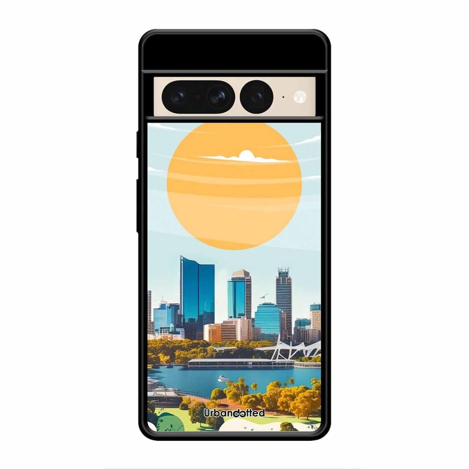 Western Australia Cityscape Glass Case For Google Pixel 7 Pro