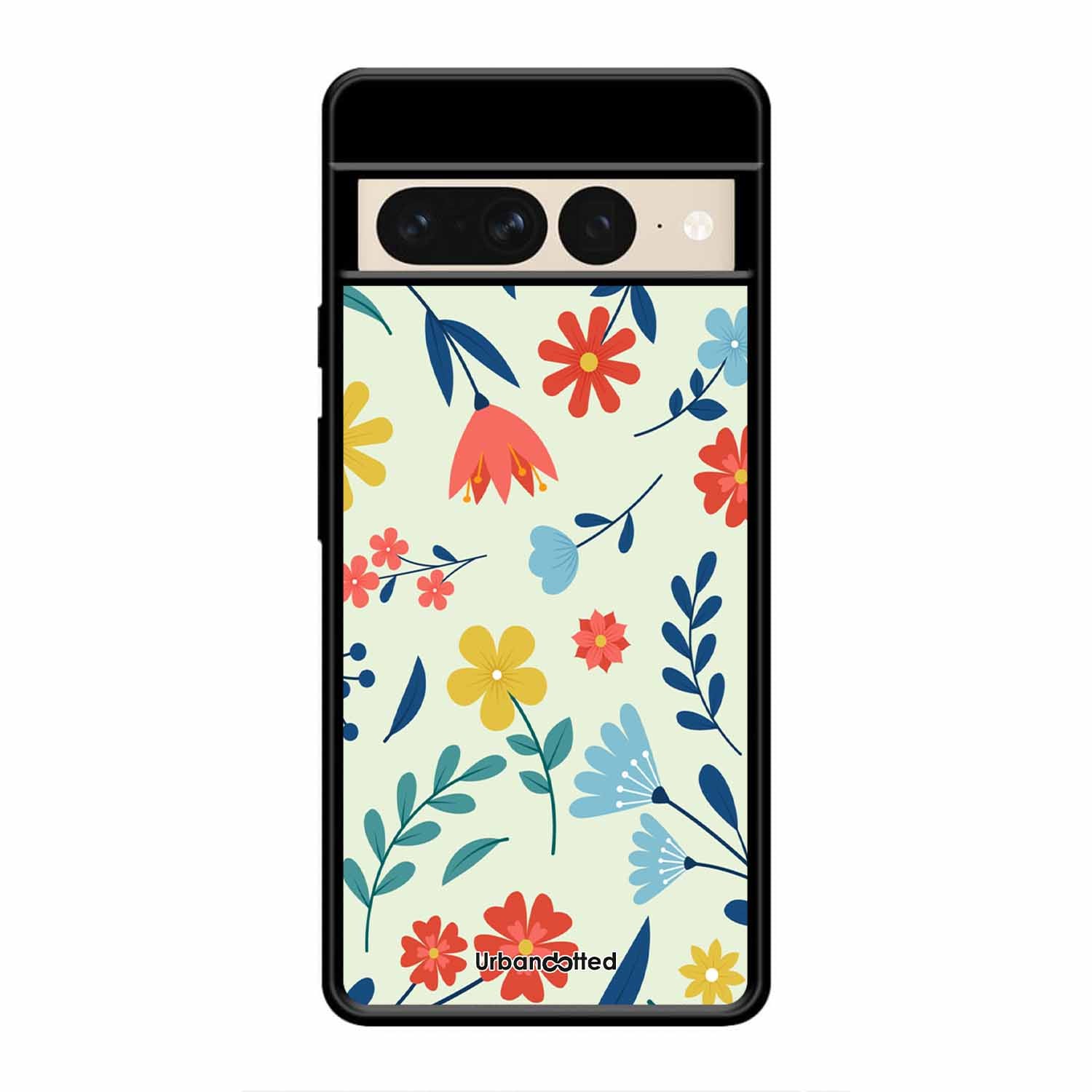 Colorful Wildflower Meadow Glass Case For Google Pixel 7 Pro