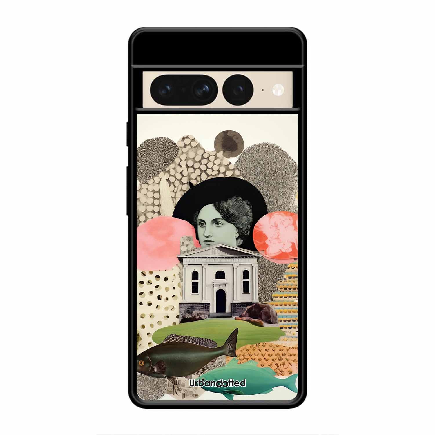 Whimsical Mixed Media Art Glass Case For Google Pixel 7 Pro