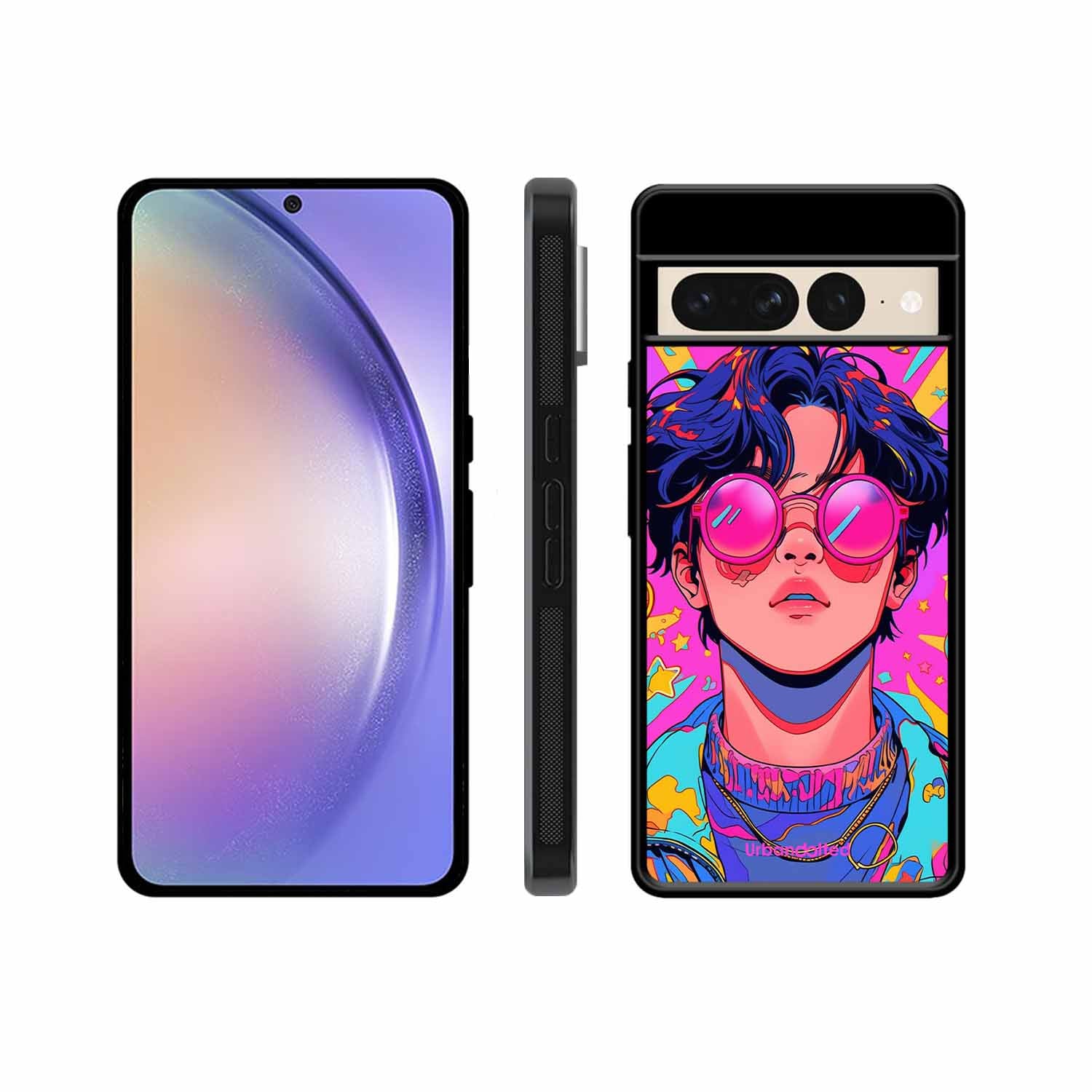 Neon Vibes Portrait Glass Case For Google Pixel 7 Pro