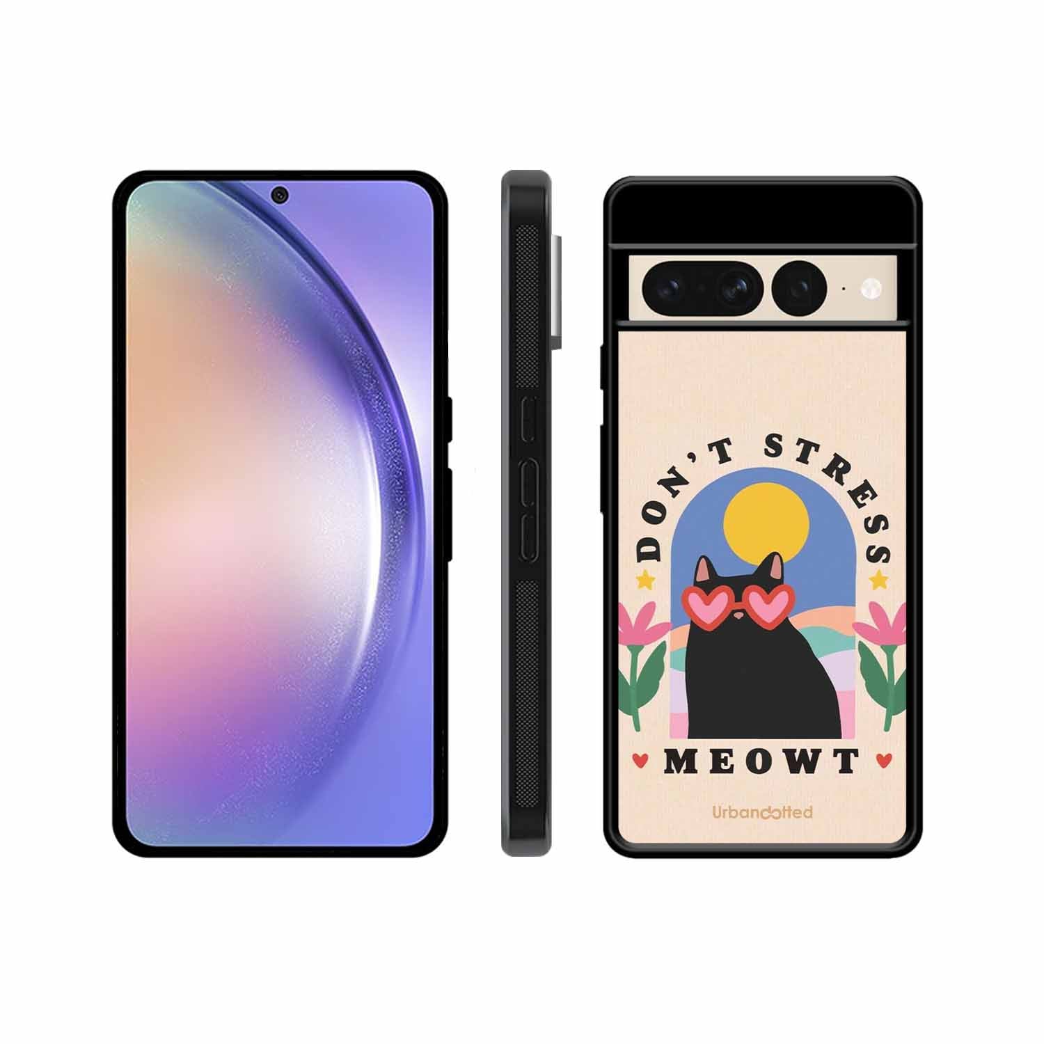 Don't Stress Meowt Glass Case For Google Pixel 7 Pro