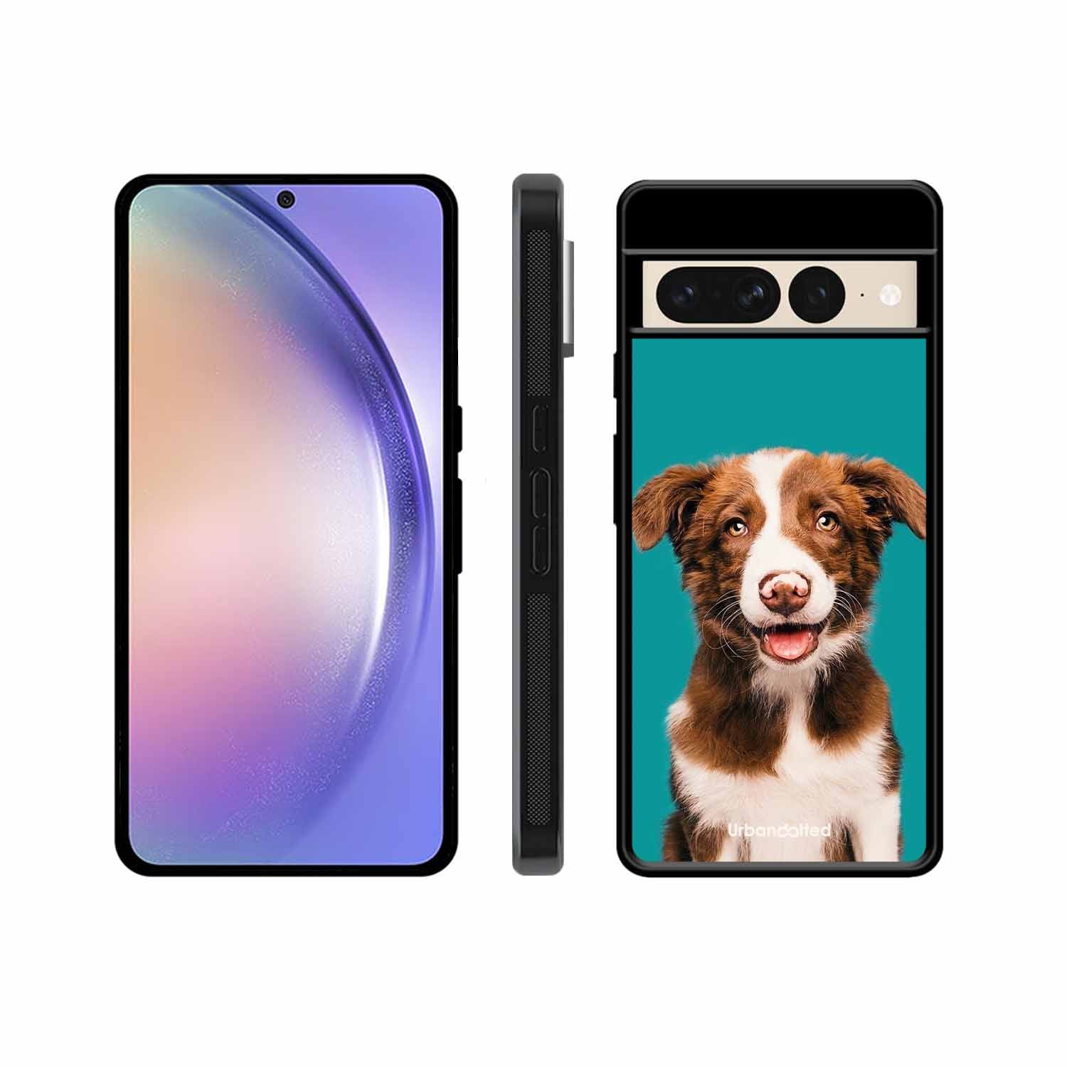 Smiling Dog Portrait Glass Case For Google Pixel 7 Pro
