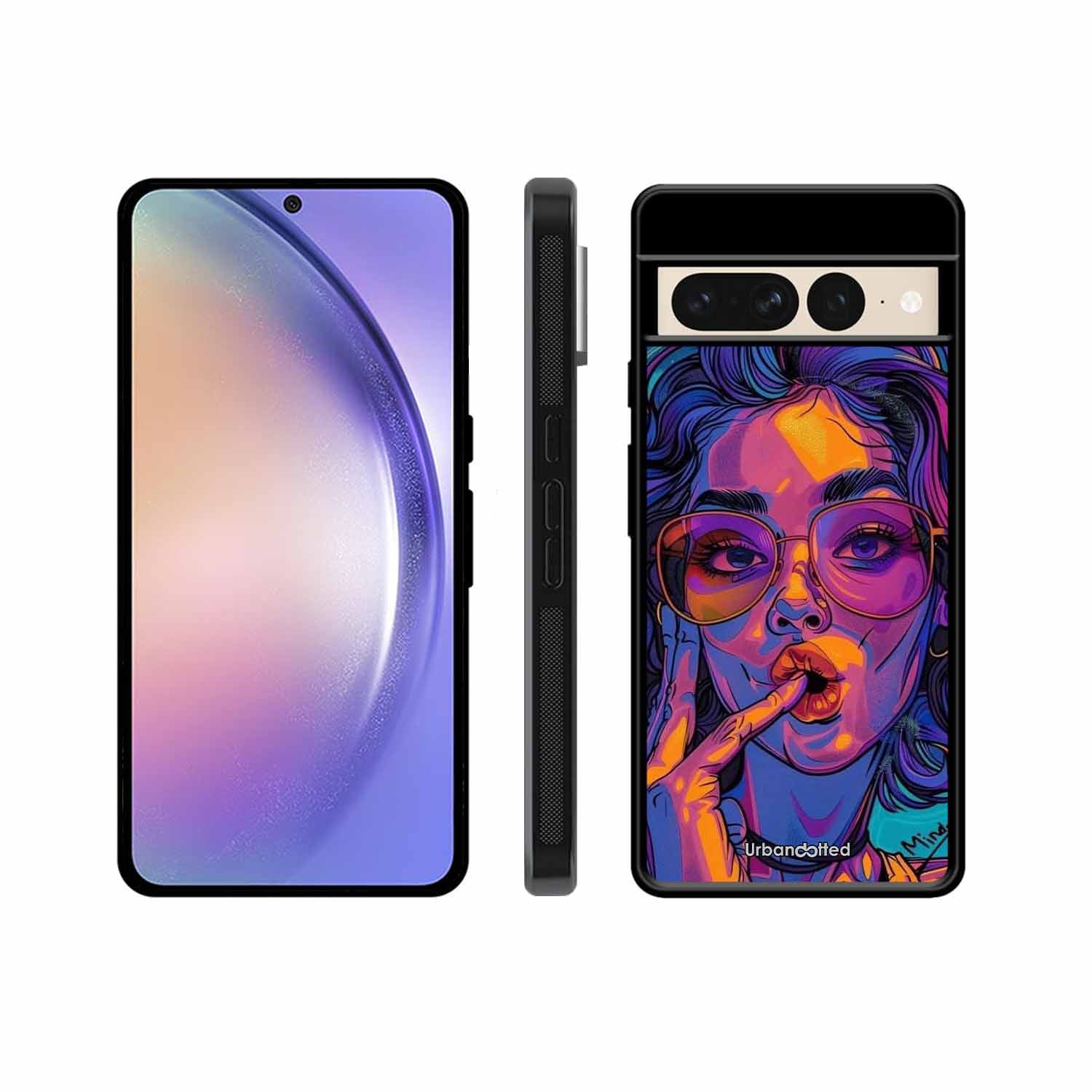 Vibrant Pop Art Girl Glass Case For Google Pixel 7 Pro