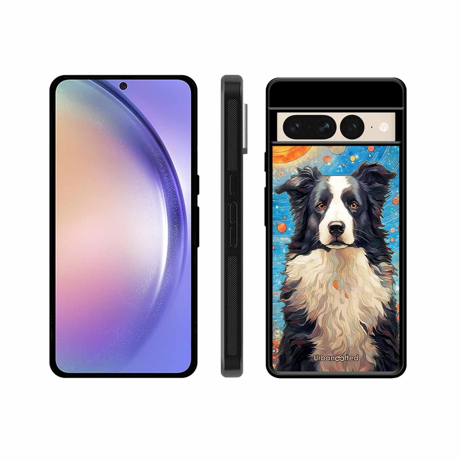 Artistic Dog Illustration Glass Case For Google Pixel 7 Pro