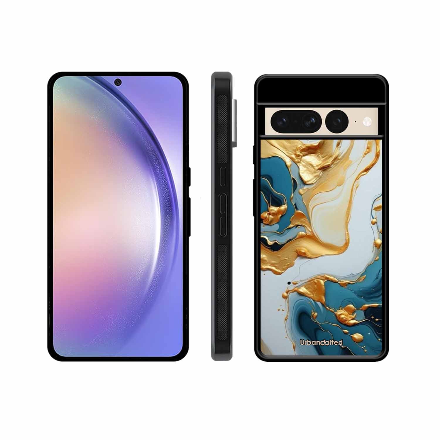 Luxurious Marble Effect Glass Case For Google Pixel 7 Pro