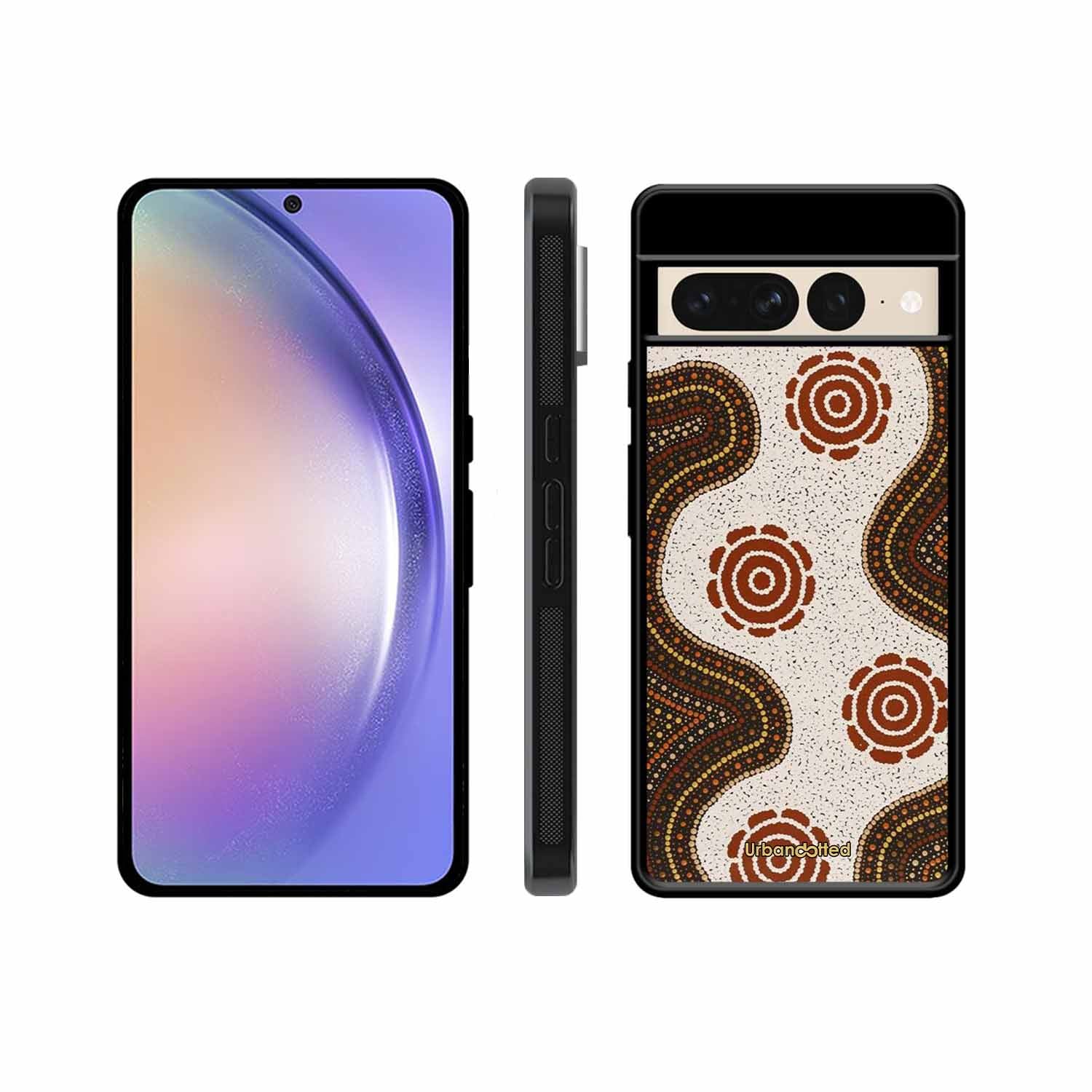 Aboriginal Dot Art Flow Glass Case For Google Pixel 7 Pro