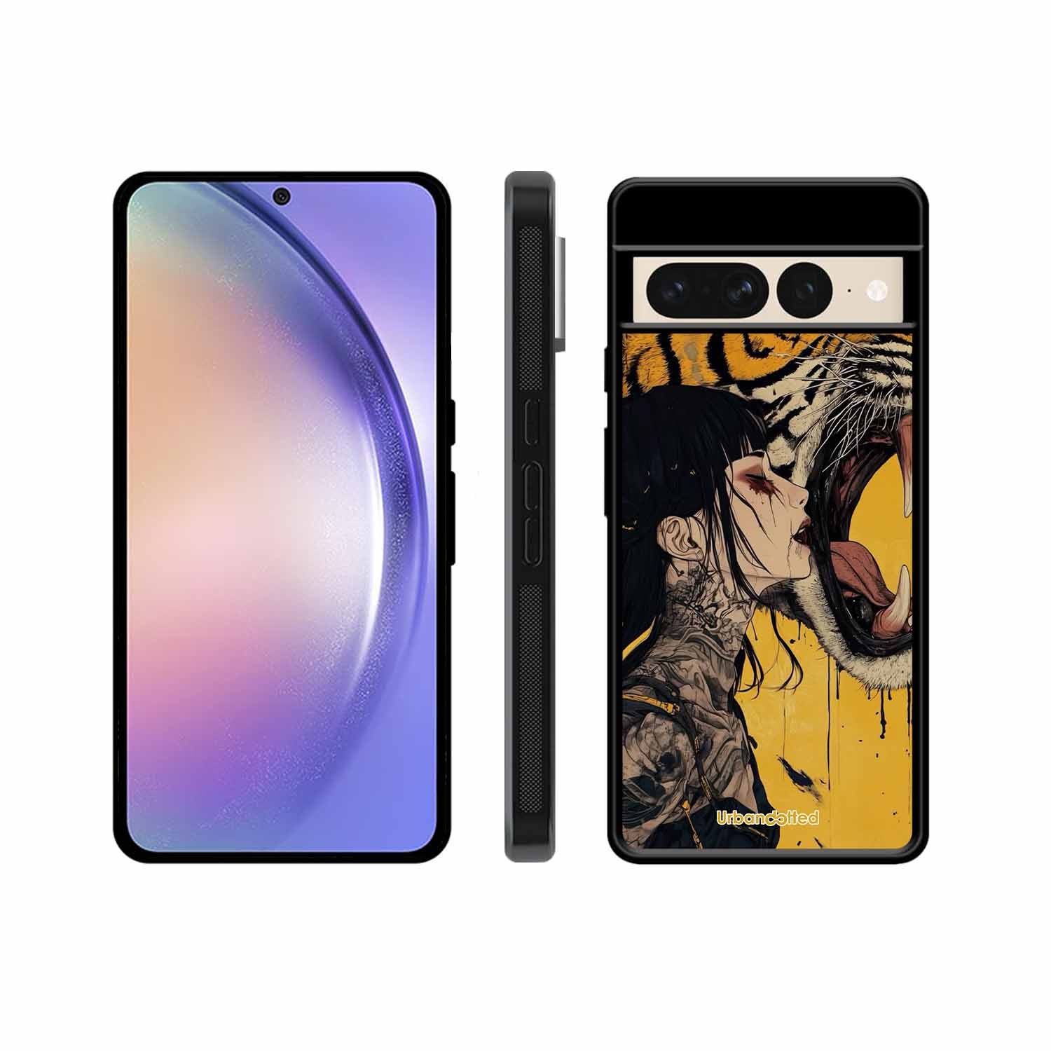 Tattooed Girl with Tiger Glass Case For Google Pixel 7 Pro