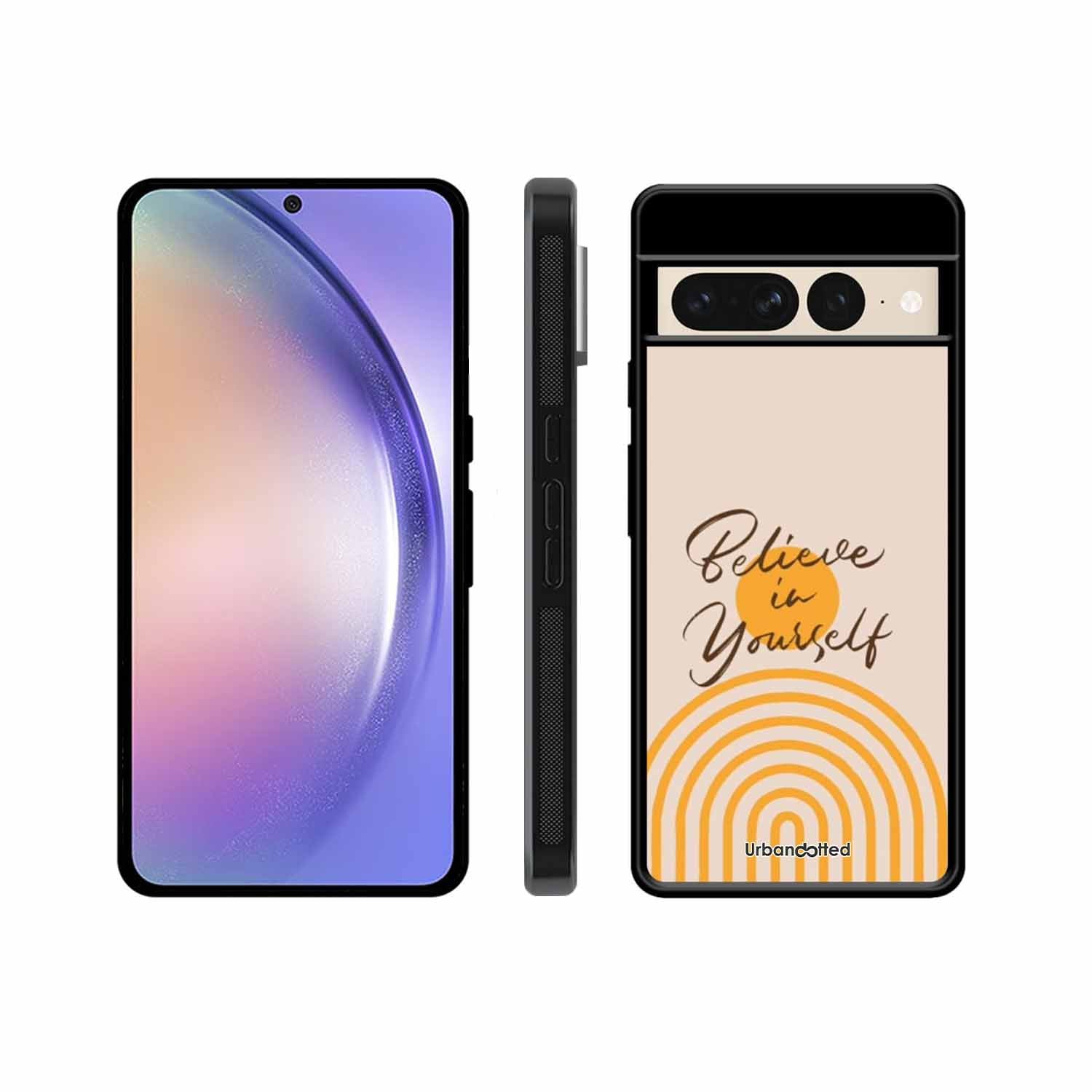 Believe In Yourself Rainbow Glass Case For Google Pixel 7 Pro