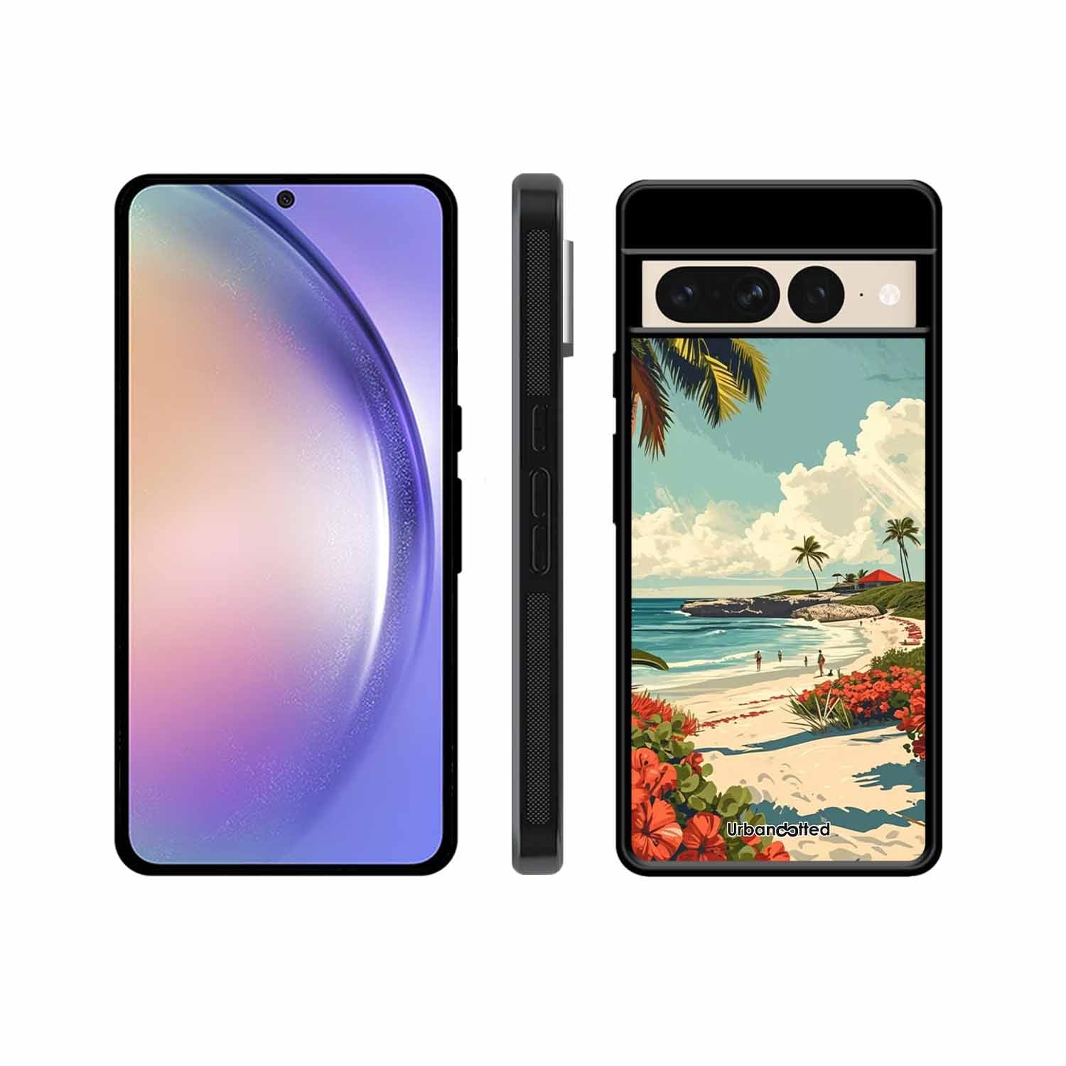 Tropical Beach Paradise Glass Case For Google Pixel 7 Pro