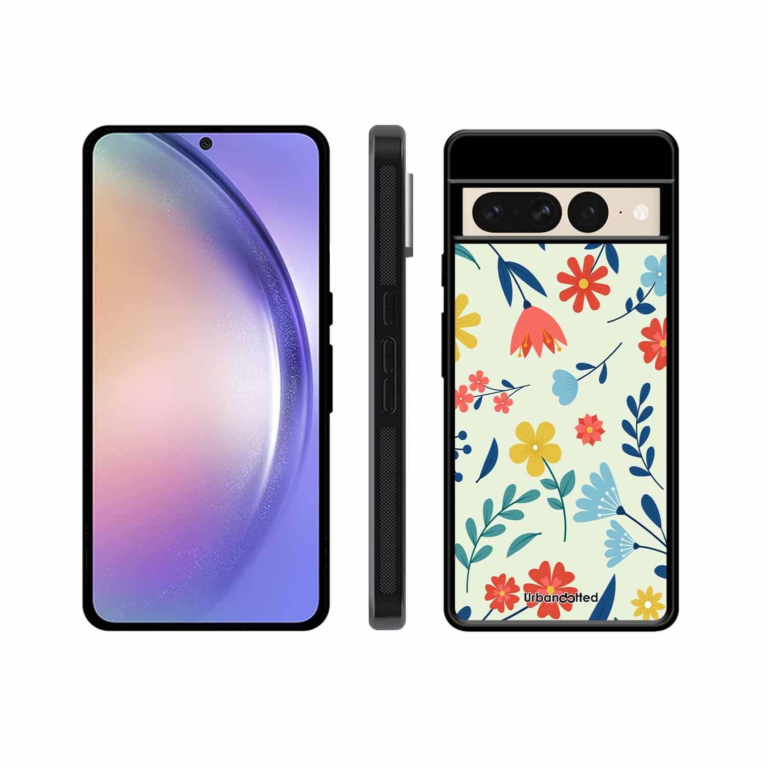 Colorful Wildflower Meadow Glass Case For Google Pixel 7 Pro
