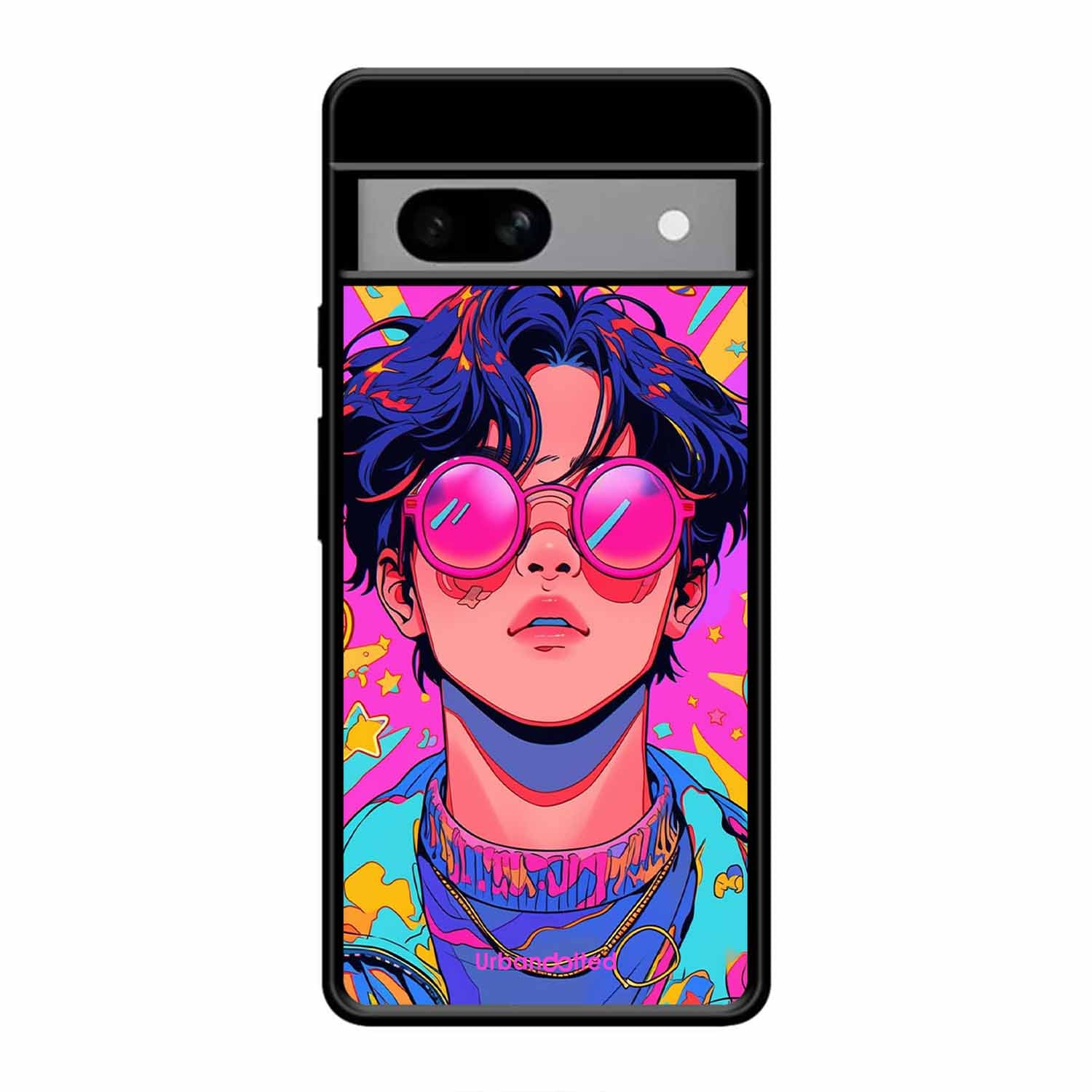 Neon Vibes Portrait Glass Case For Google Pixel 8A