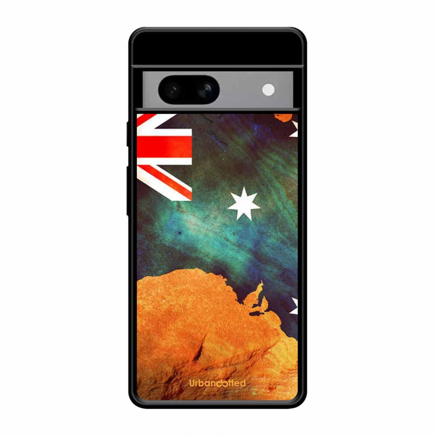 Australian Flag Map Glass Case For Google Pixel 8A