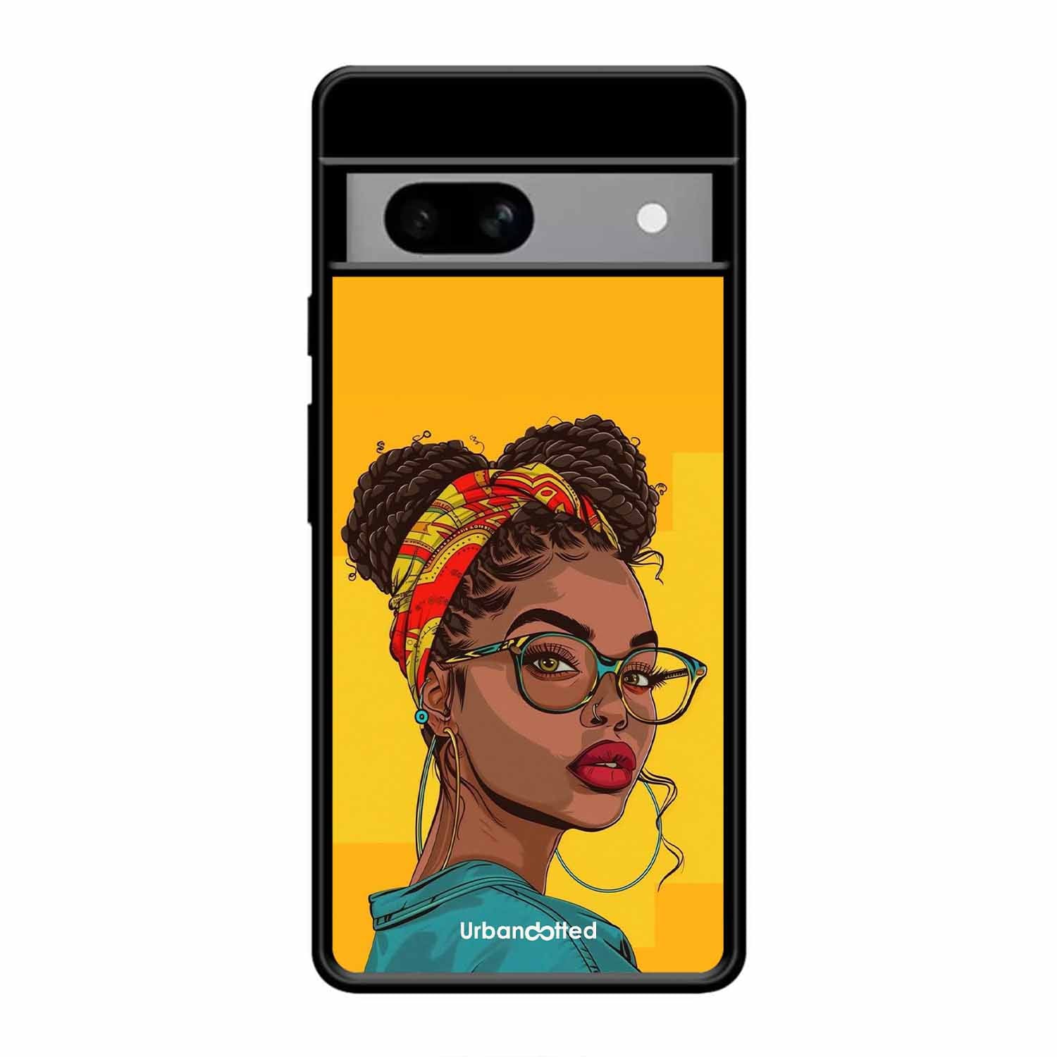 Headscarf Beauty Glass Case For Google Pixel 8A