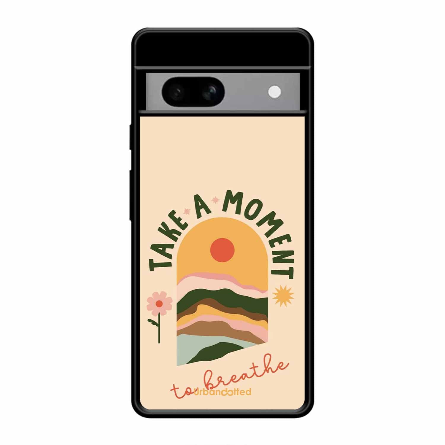 Take A Moment Breathe Glass Case For Google Pixel 8A
