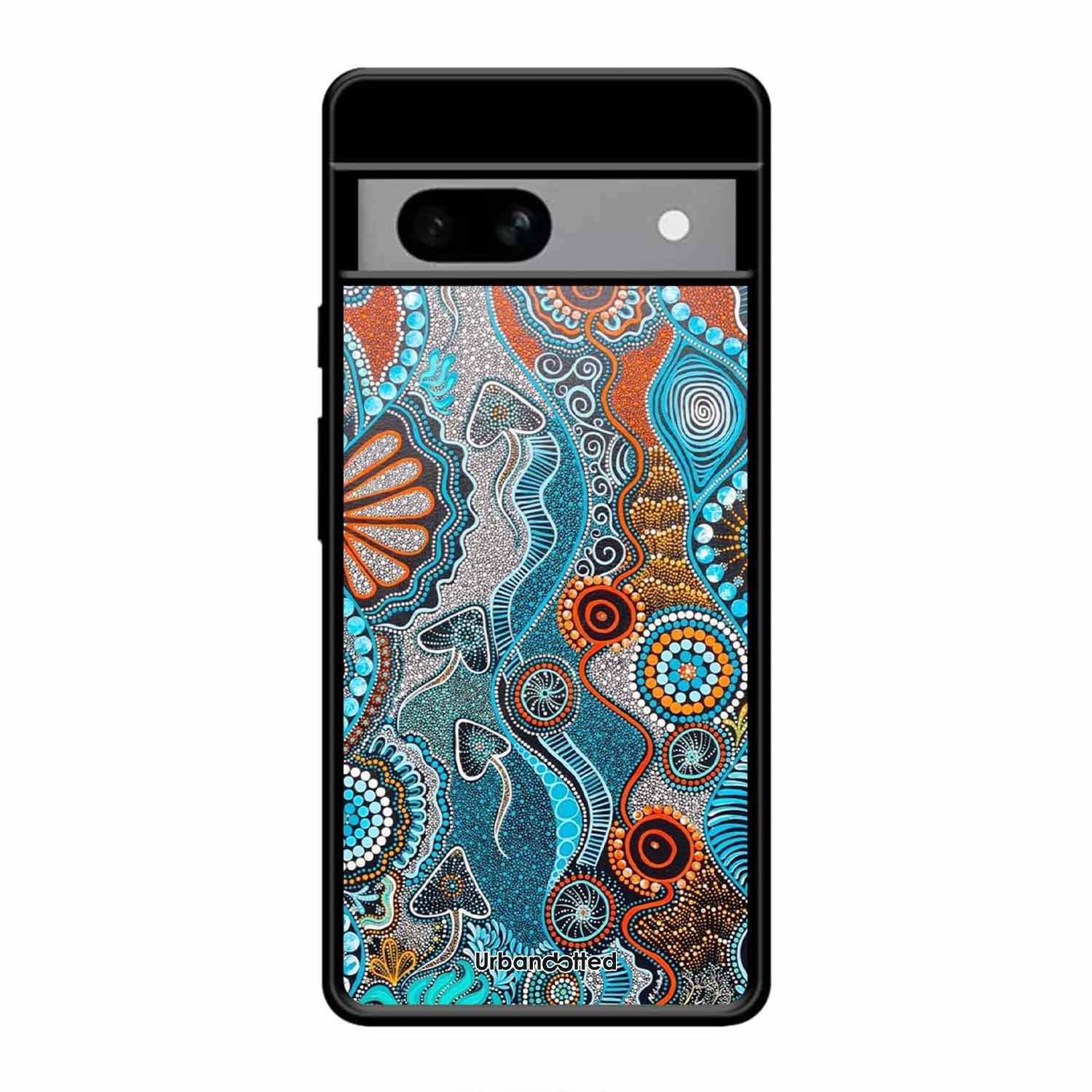 Aboriginal Art Story Glass Case For Google Pixel 8A