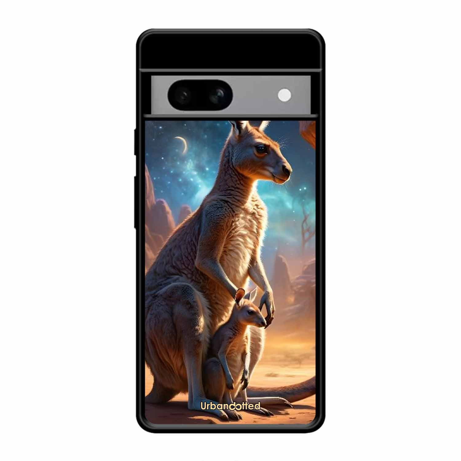 Kangaroo Mother Love Glass Case For Google Pixel 8A