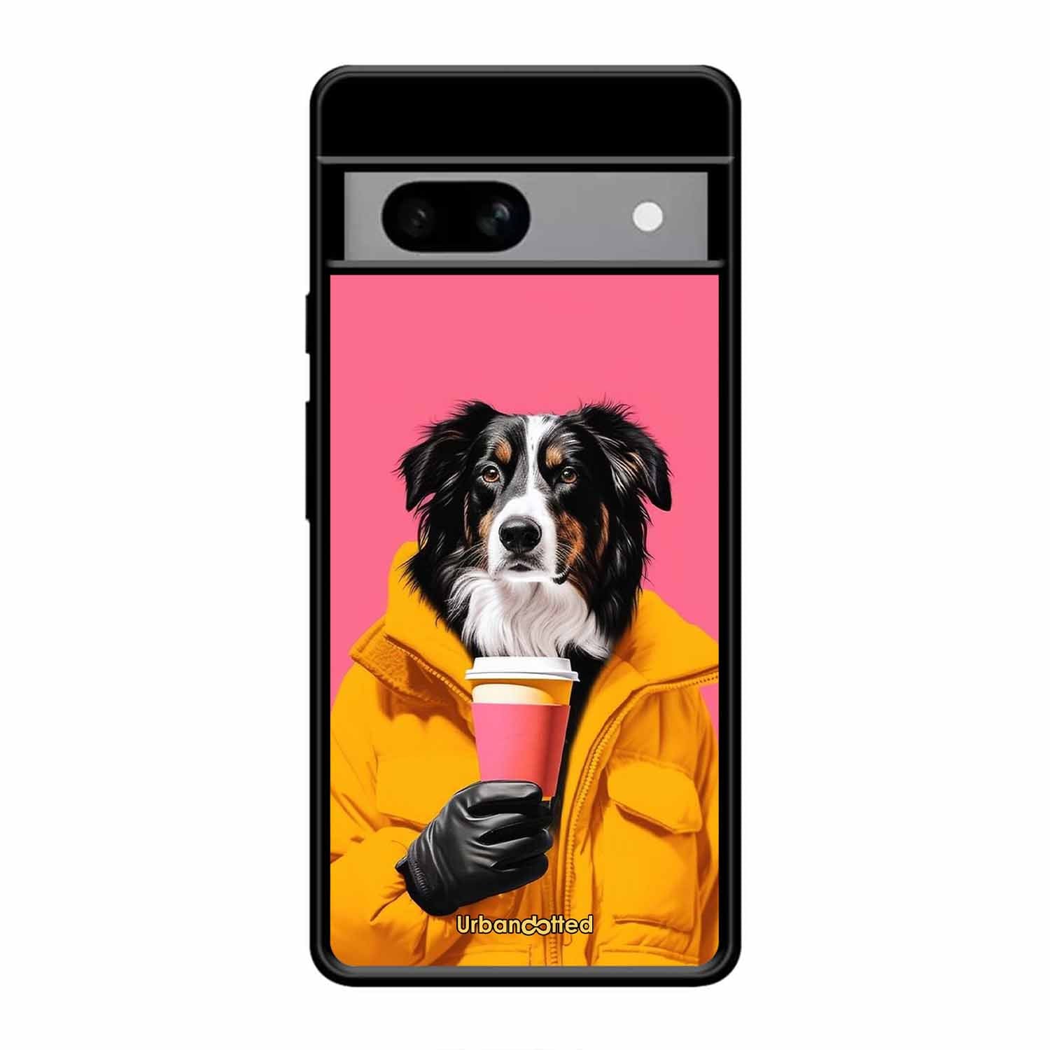 Trendy Dog with Drink Glass Case For Google Pixel 8A