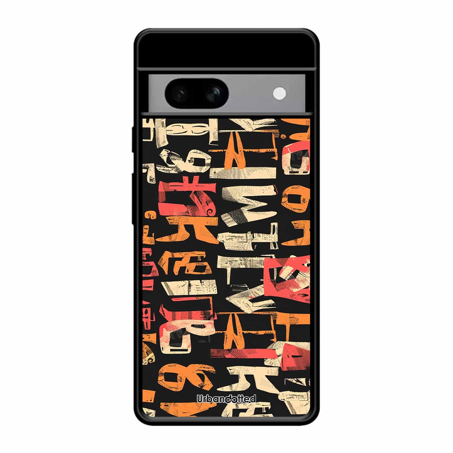 Mixed Typography Design Glass Case For Google Pixel 8A